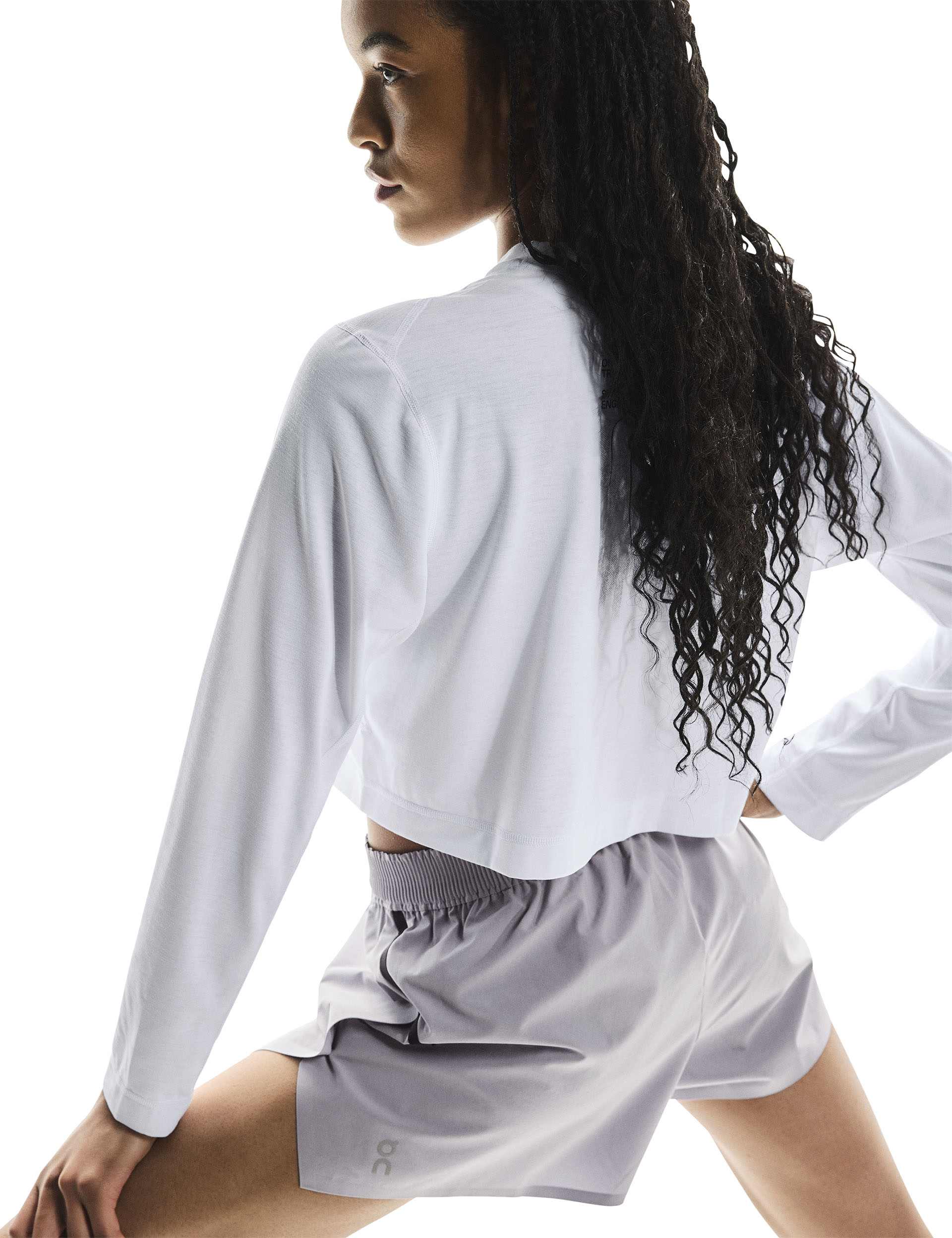 Train Long-T Crop Graphic - White