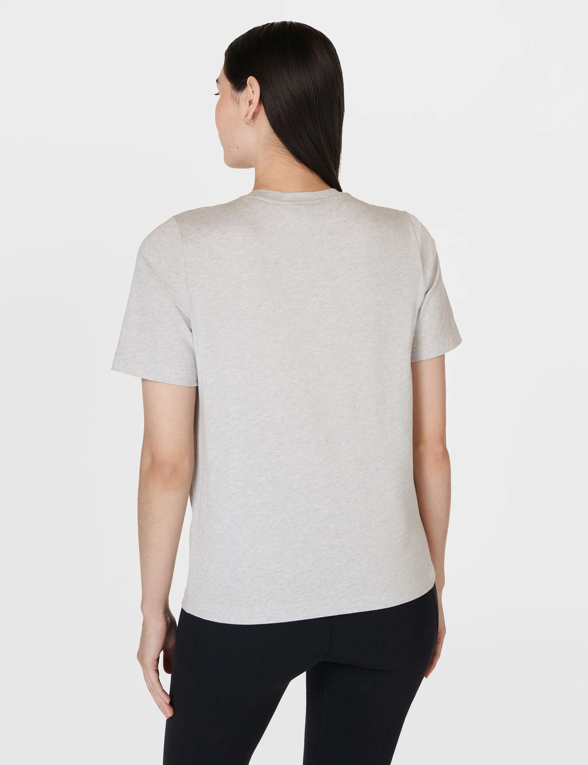Essential Crew Neck T-Shirt - Light Grey Marl