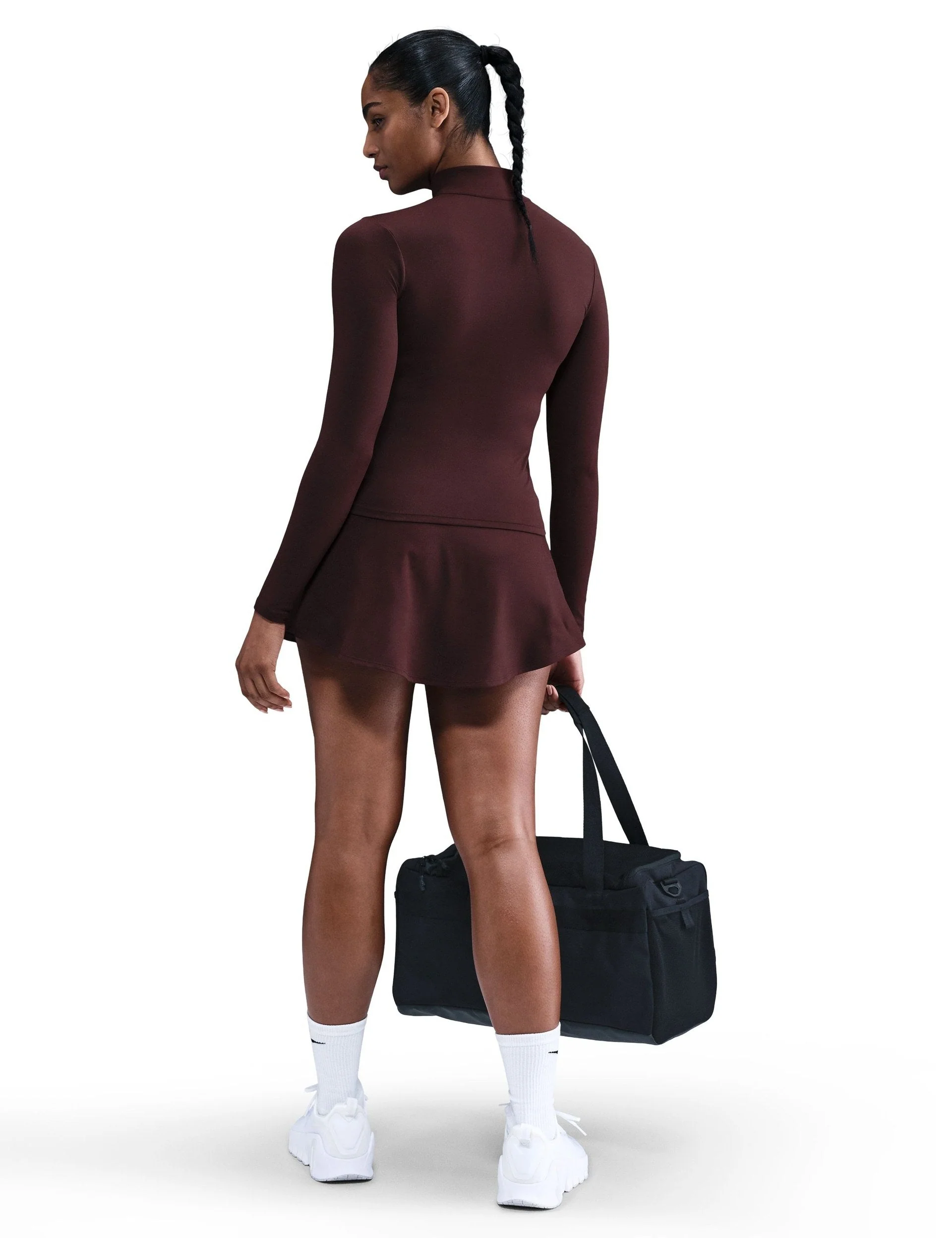 One Fitted Dri-FIT Full-Zip Jacket - Burgundy Crush/White