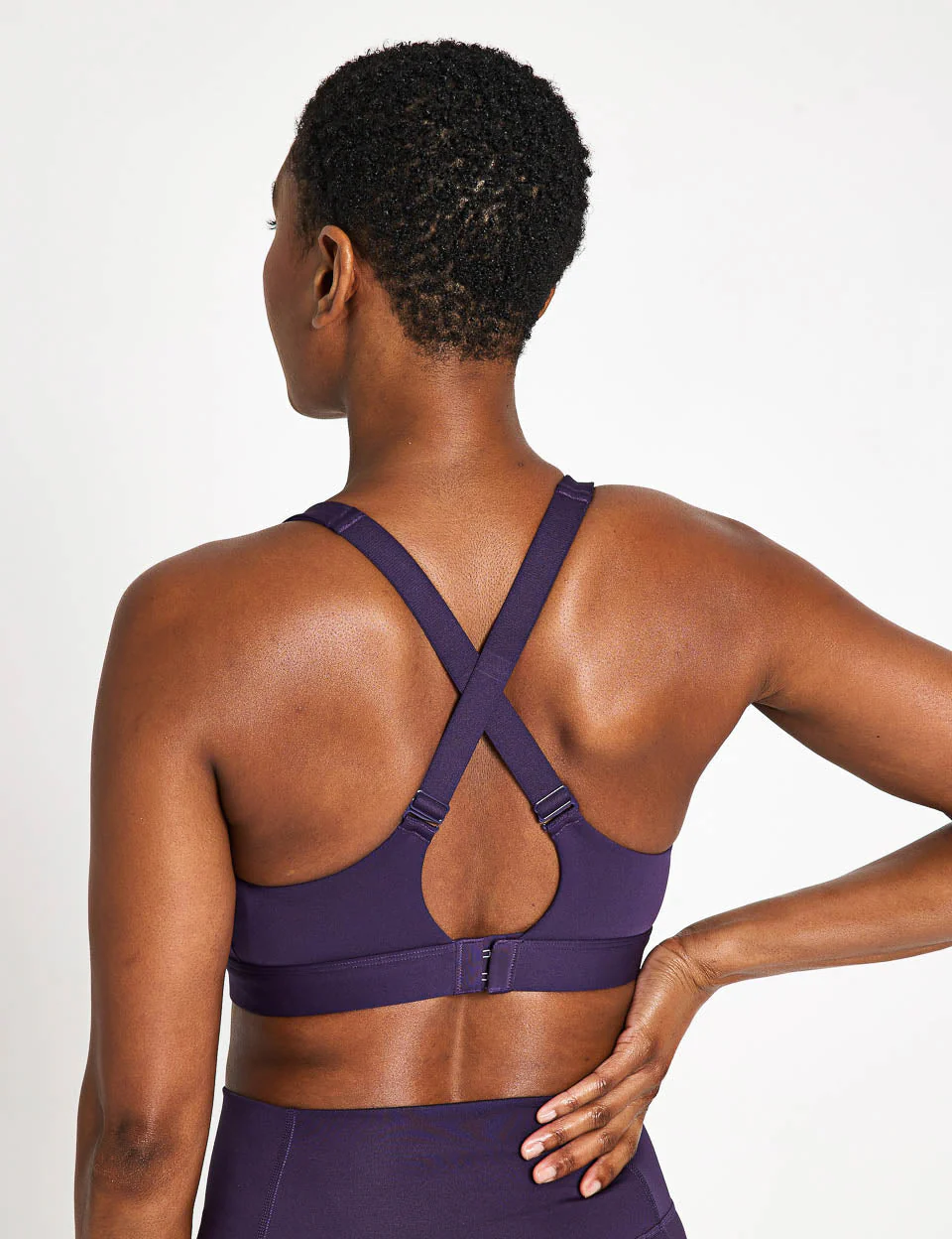 TLRDREACT Training High-Support Bra - Aurora Plum