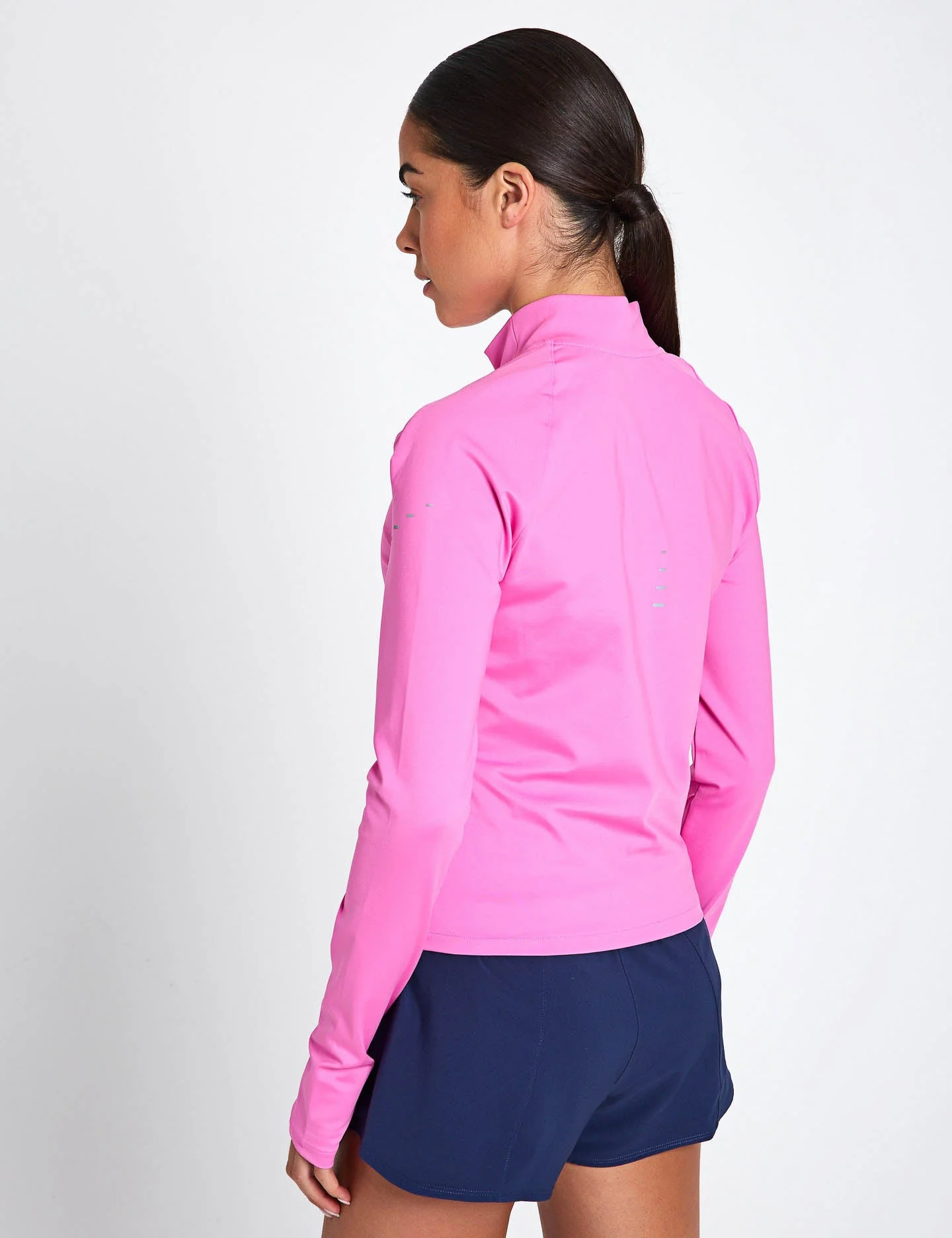 Swift Dri-FIT Full-Zip Running Mid Layer - Playful Pink/Reflective Silver