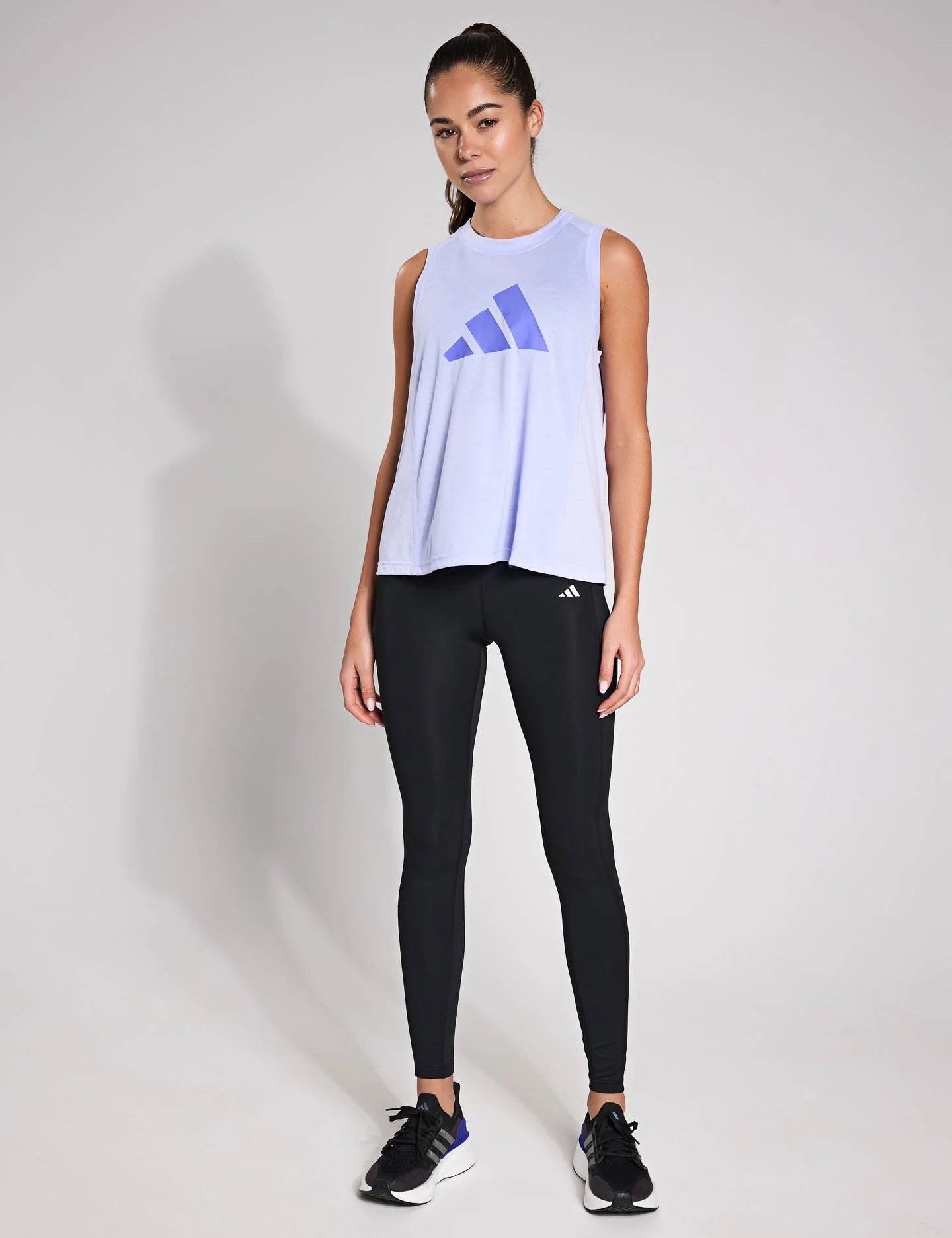 Train Essentials Big Performance Logo Training Tank Top - Violet Tone/Semi Cobalt Blue