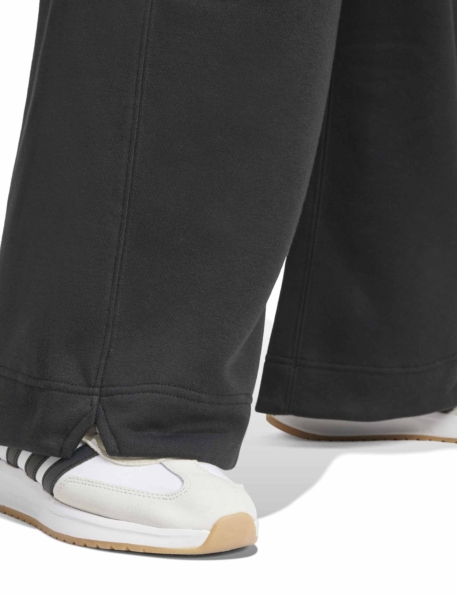 ALL SZN Fleece Loose Wide-Leg Pants - Black