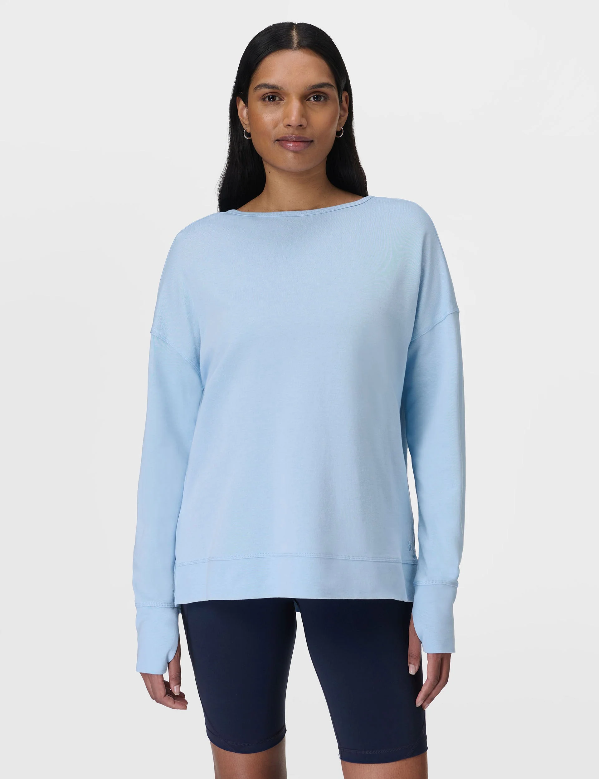 After Class Cross Back Sweatshirt - Breeze Blue
