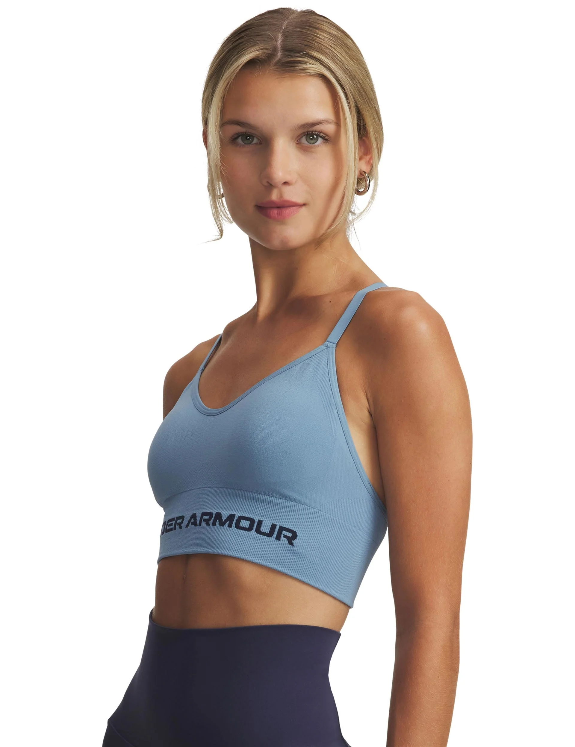 Vanish Seamless Low Sports Bra - Blue Smoke/Washed Navy