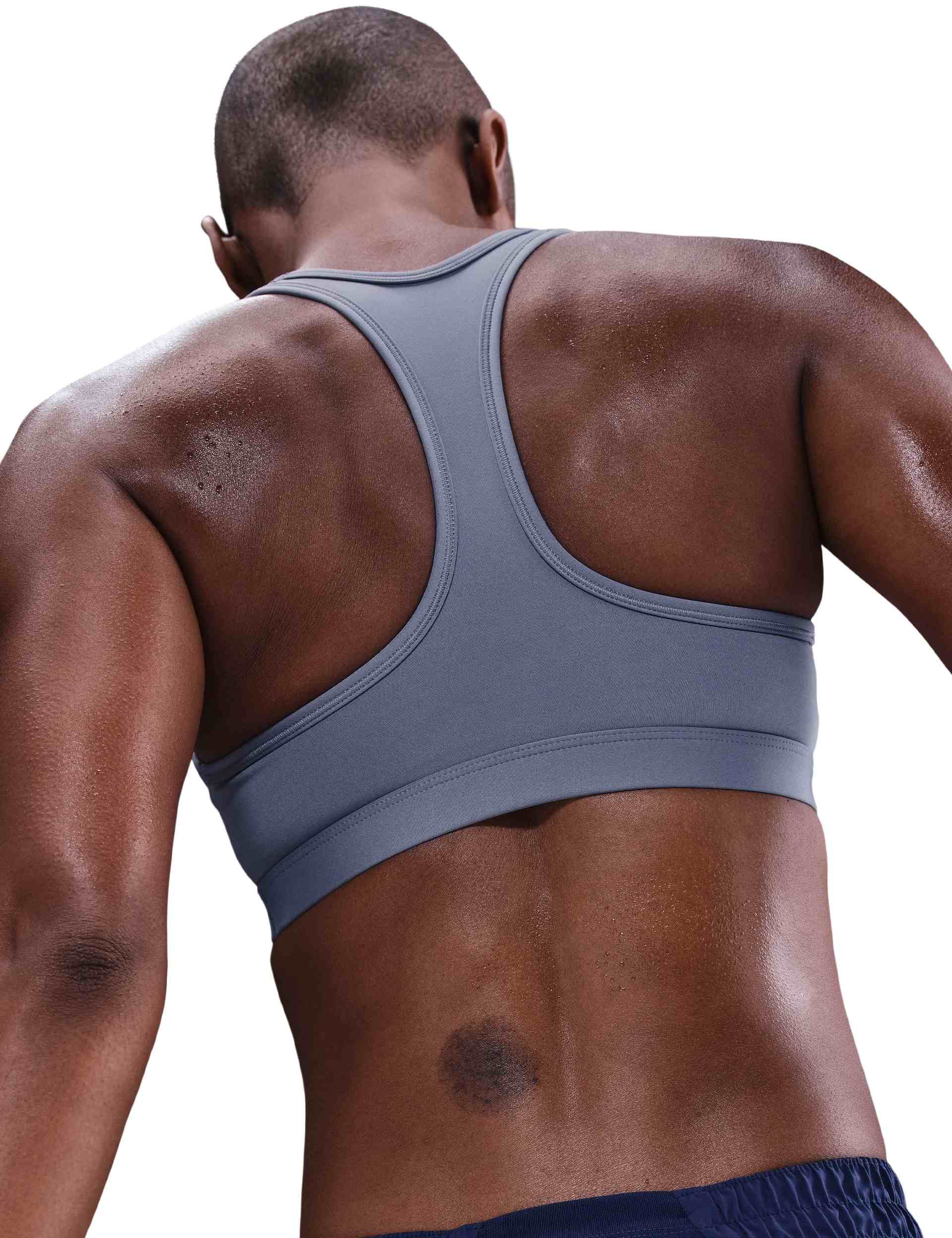 Swoosh Medium Support Bra - World Indigo/White