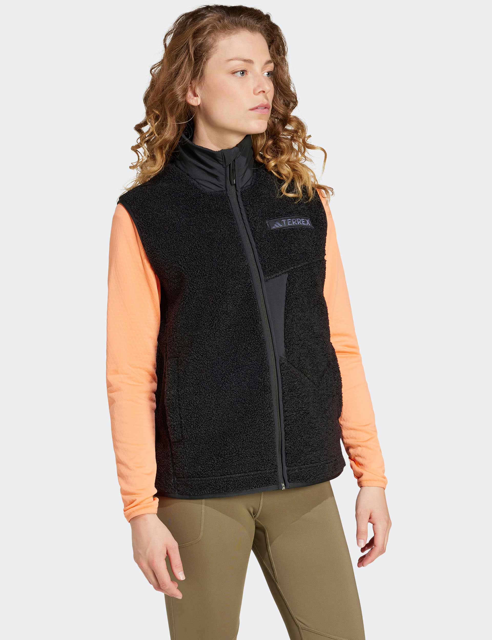 Terrex Xploric High Pile Fleece Vest - Black