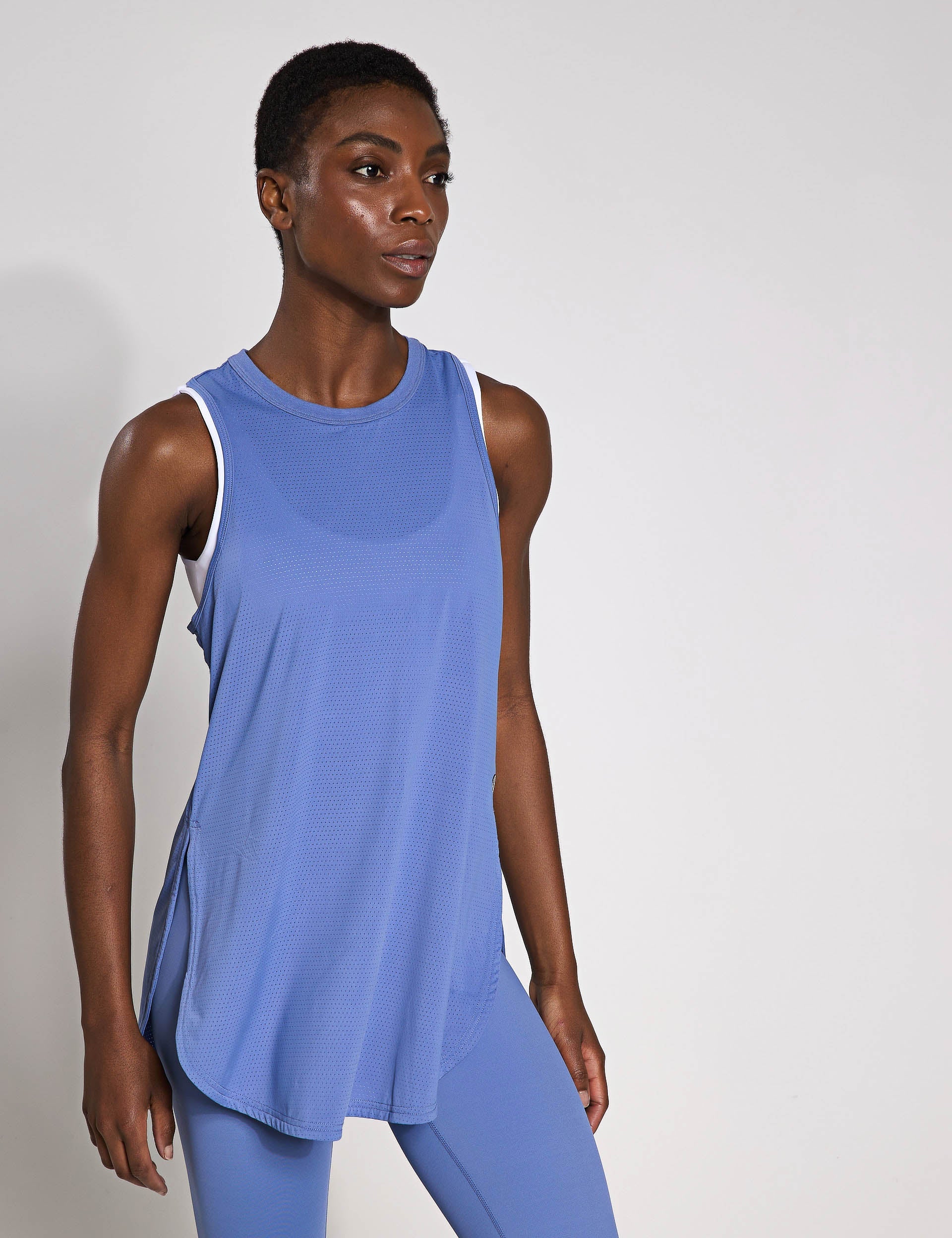 Zela Tank Top - Dusty Blue