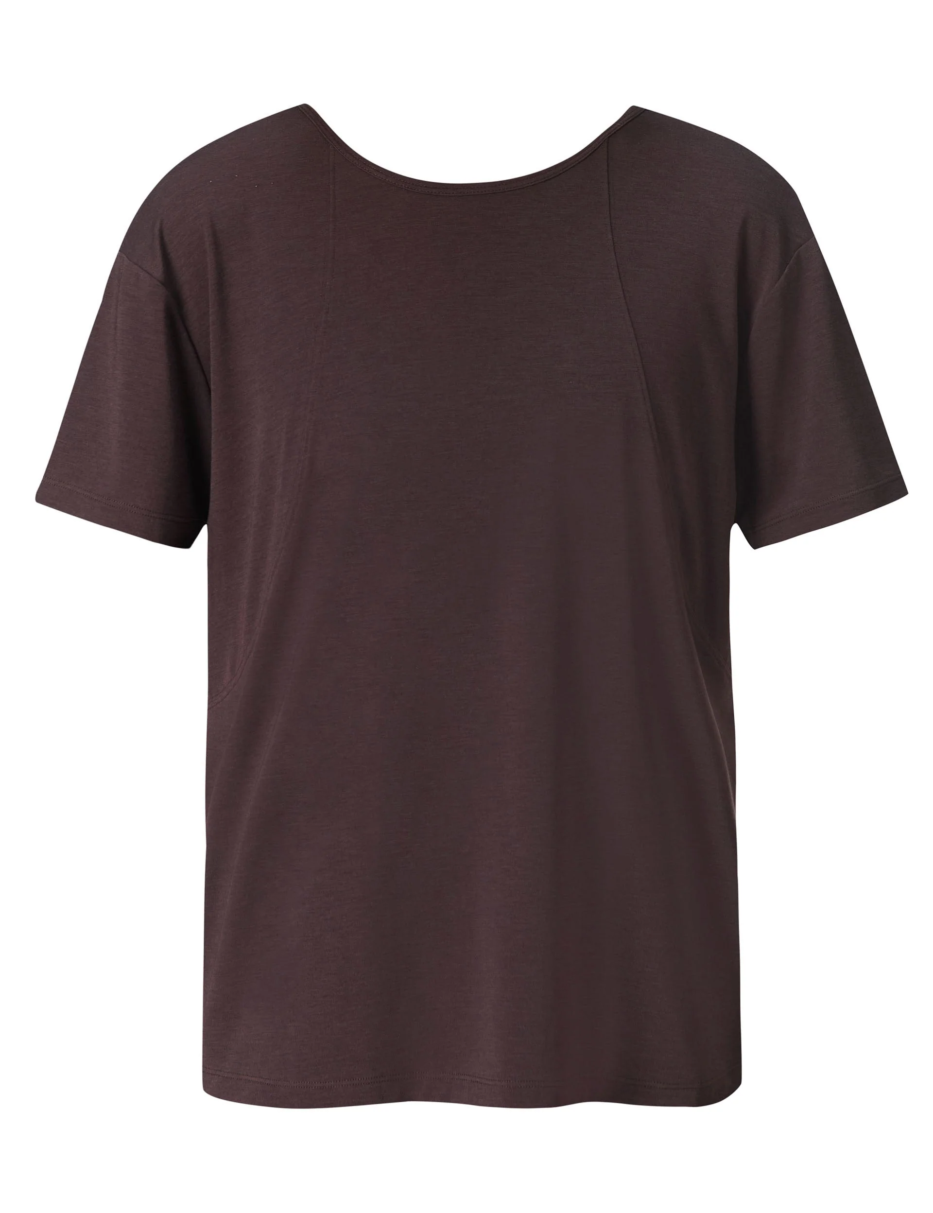 Soft Flow Strappy Back Boxy Tee - Sable Brown