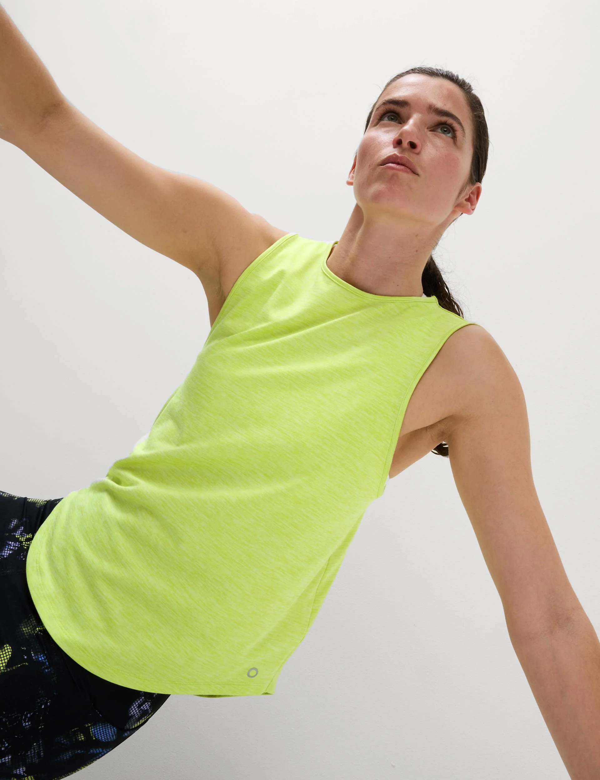 Round Neck Relaxed Vest Top - Limeade