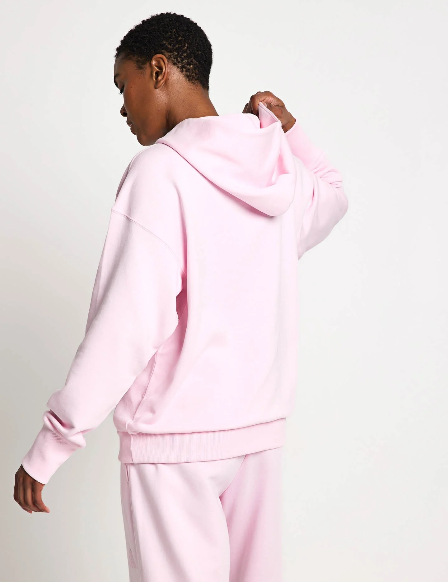 ALL SZN French Terry Loose Hoodie - Clear Pink