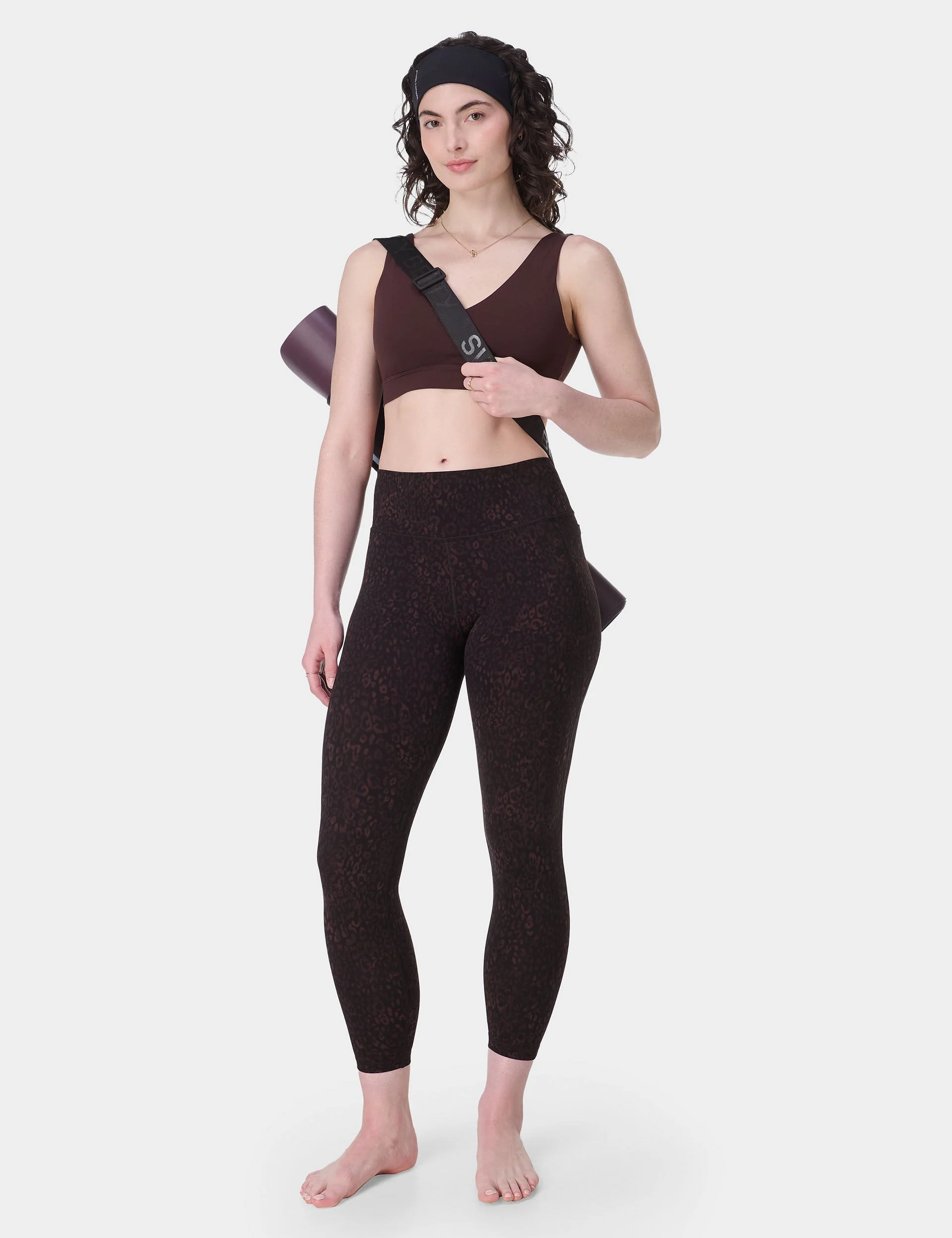 Ultimate Studio 7/8 Leggings - Brown Panther Print