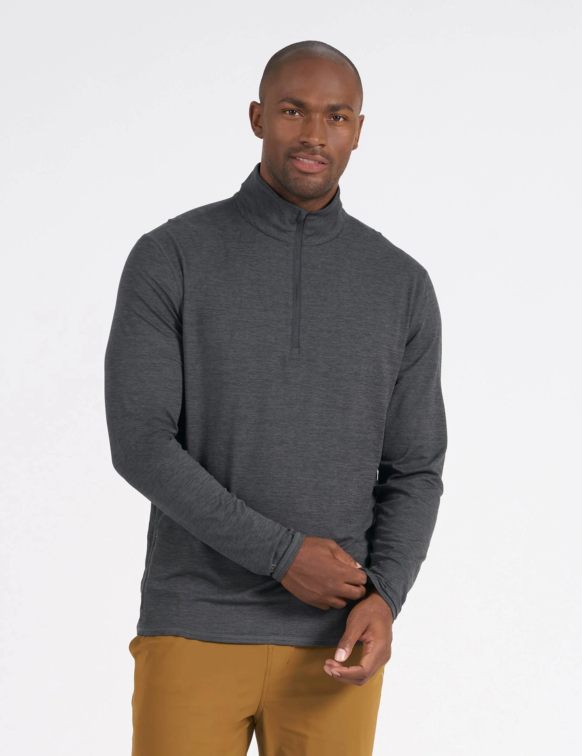 Ease Performance 1/2 Zip - Charcoal Heather
