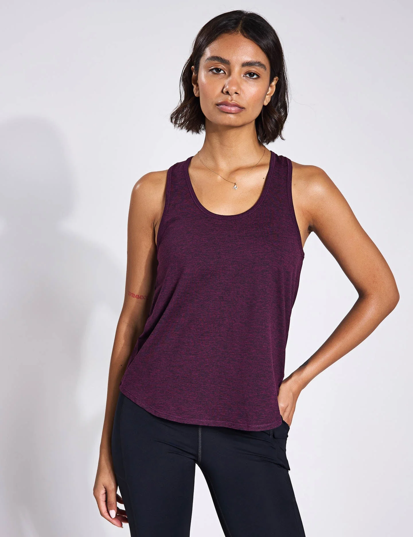 ReSet Relaxed Tank - Plum Heather