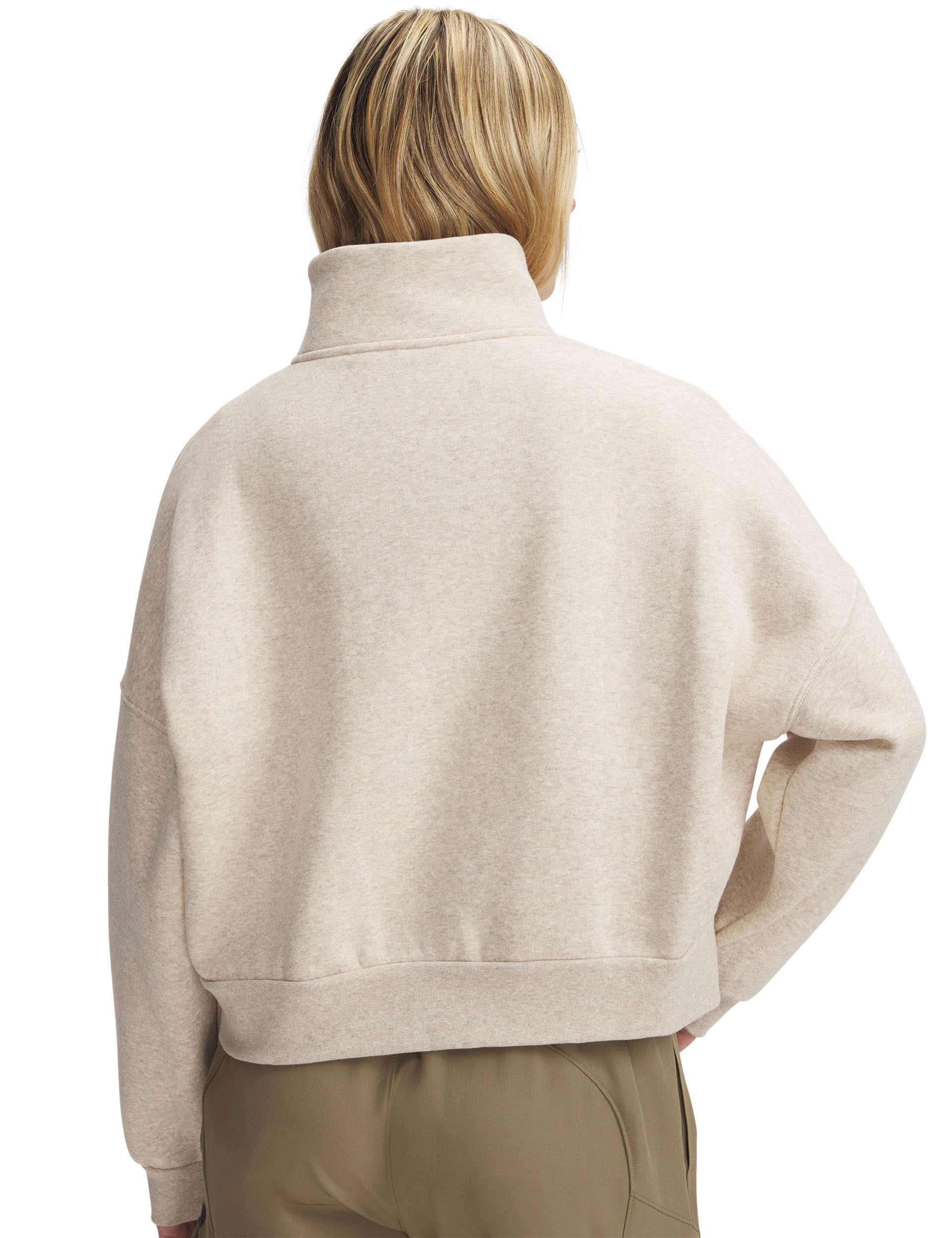 Icon Fleece Oversized 1/2 Zip - City Khaki