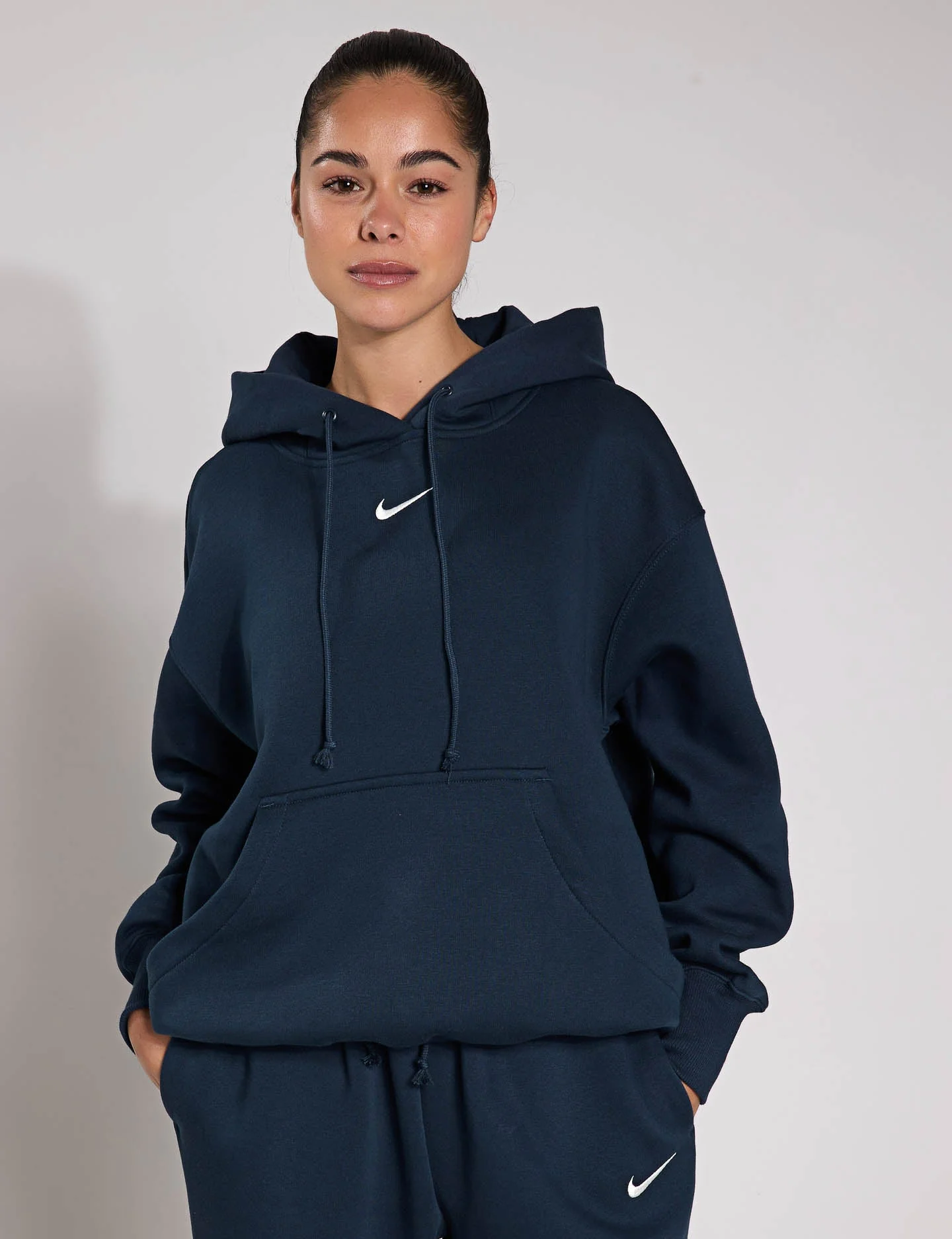 Sportswear Phoenix Fleece Oversized Hoodie - Armory Navy/Sail