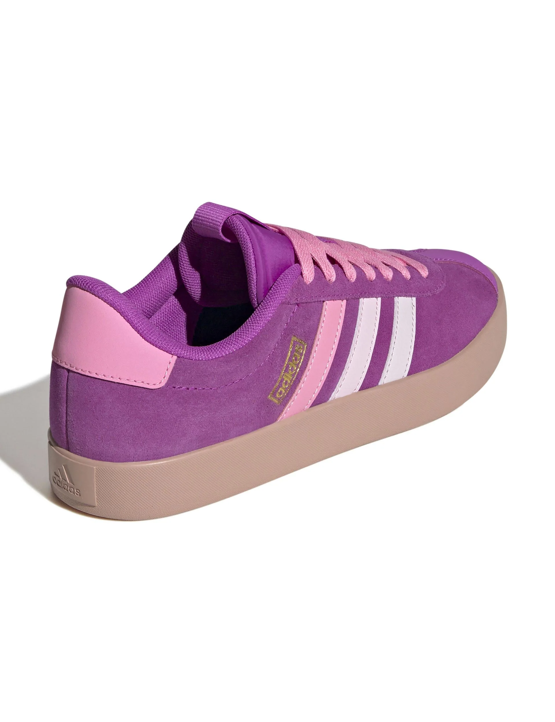 VL Court 3.0 Shoes - Flash Pink/Bliss Pink/Gold Metallic