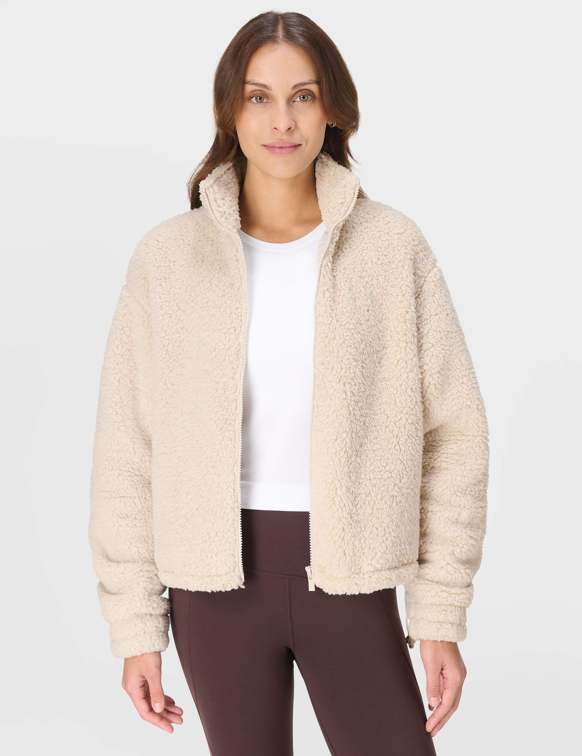 Canyon Fleece Zip Up - Barley Beige