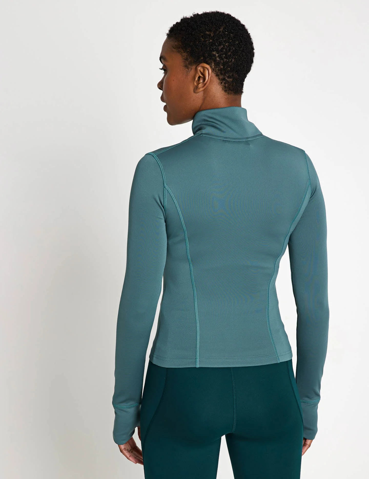 Optime Essentials Full-Zip Jacket - Preloved Teal