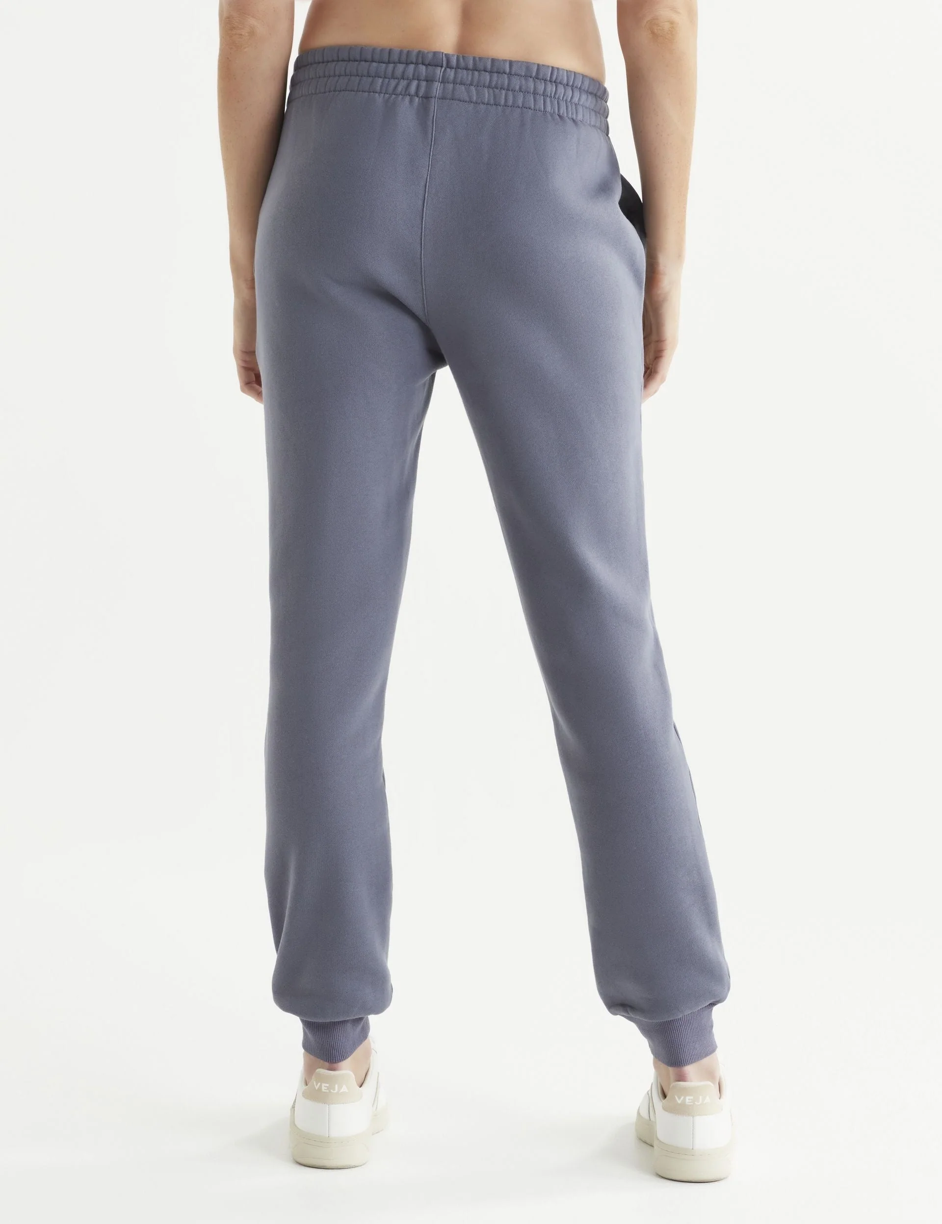 Millie Slim Fleece Track Pant - Charcoal