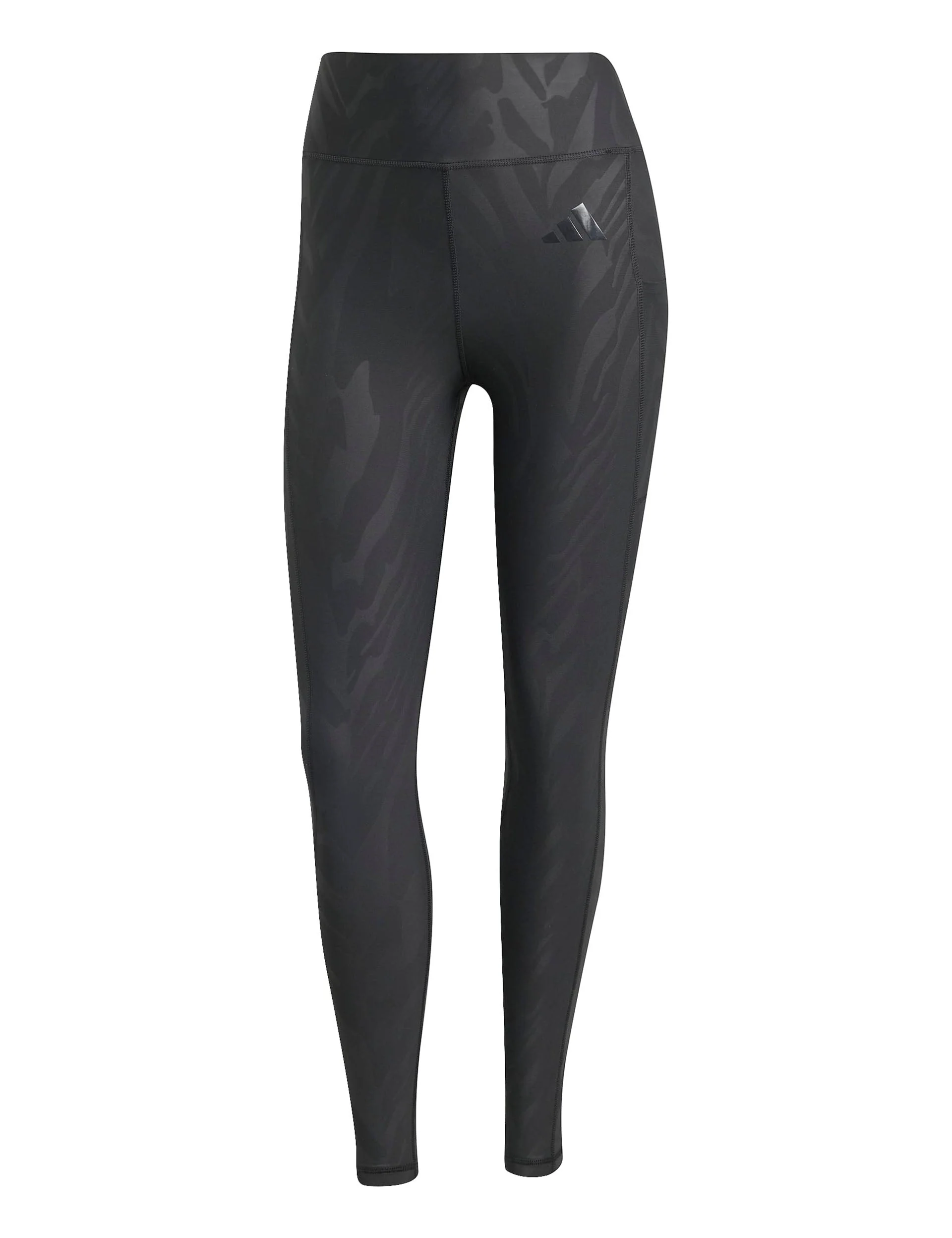 Optime AOP Full Length Leggings - Black