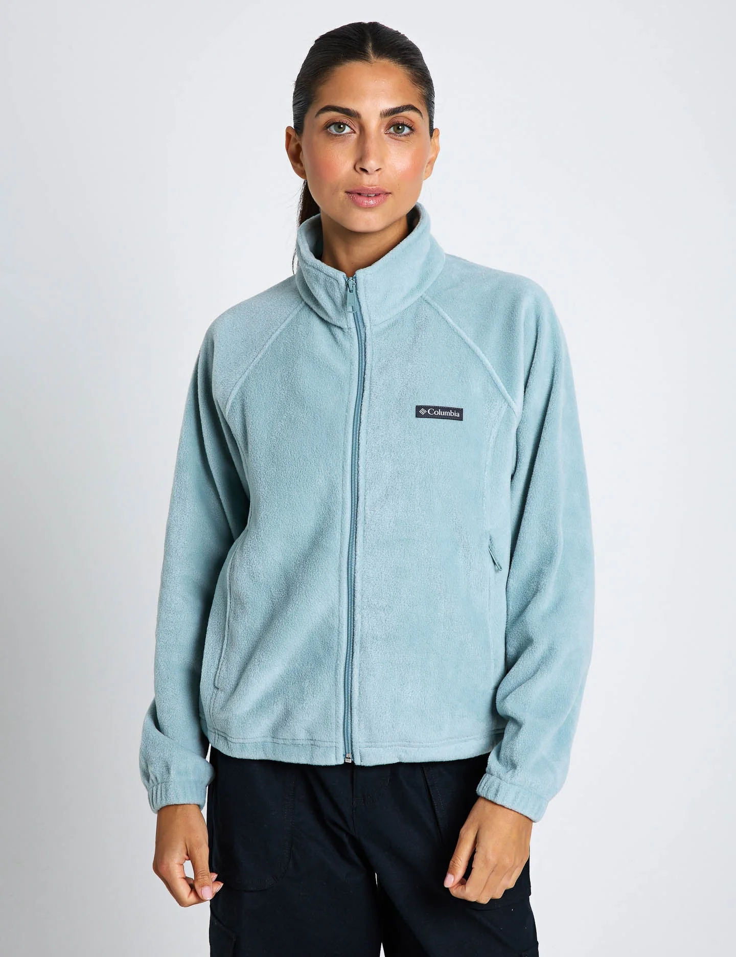 Benton Springs Relaxed Full Zip Fleece Jacket - Crushed Blue