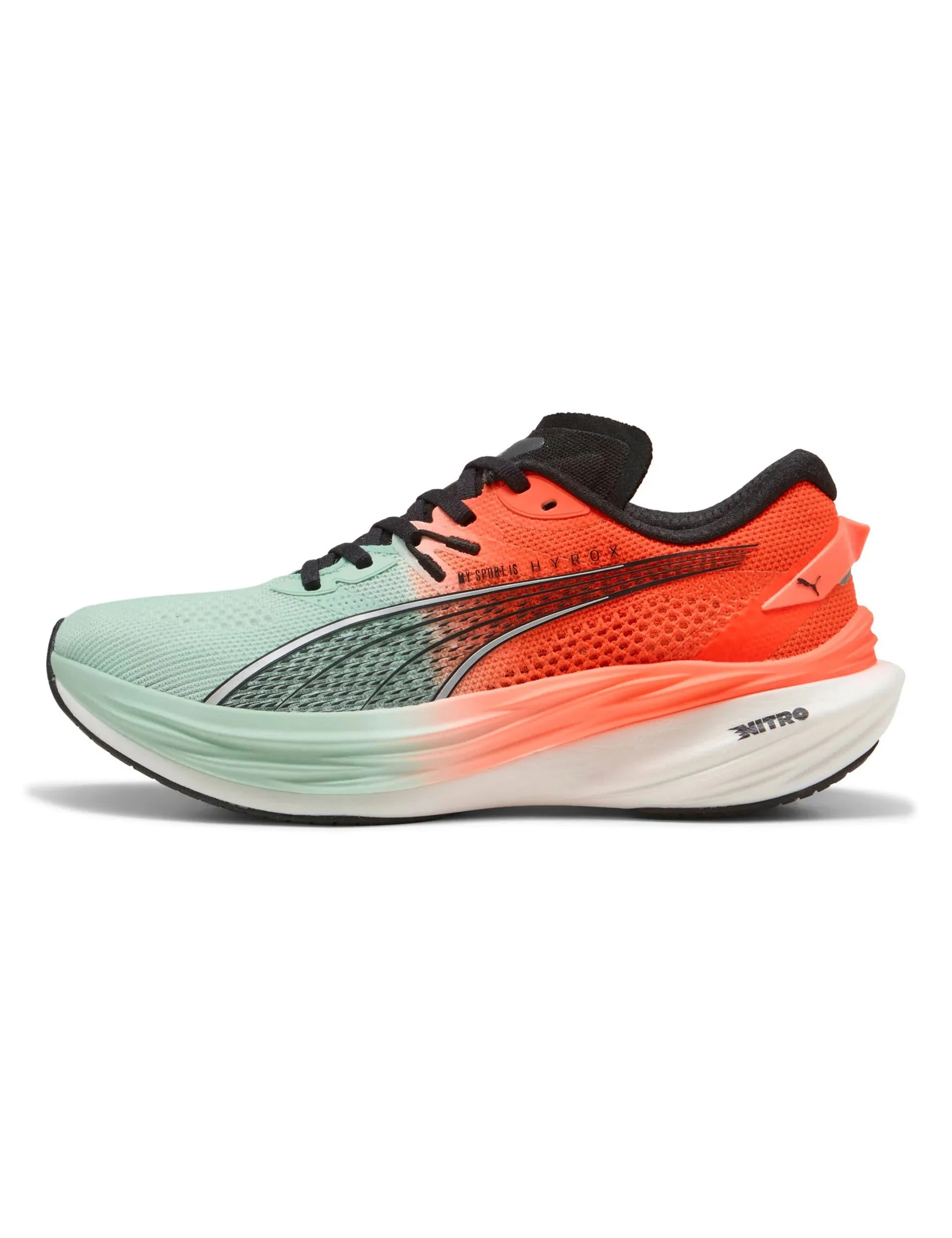 Puma x Hyrox Deviate NITRO 3 Running Shoes - Mint Melt/Glowing Red