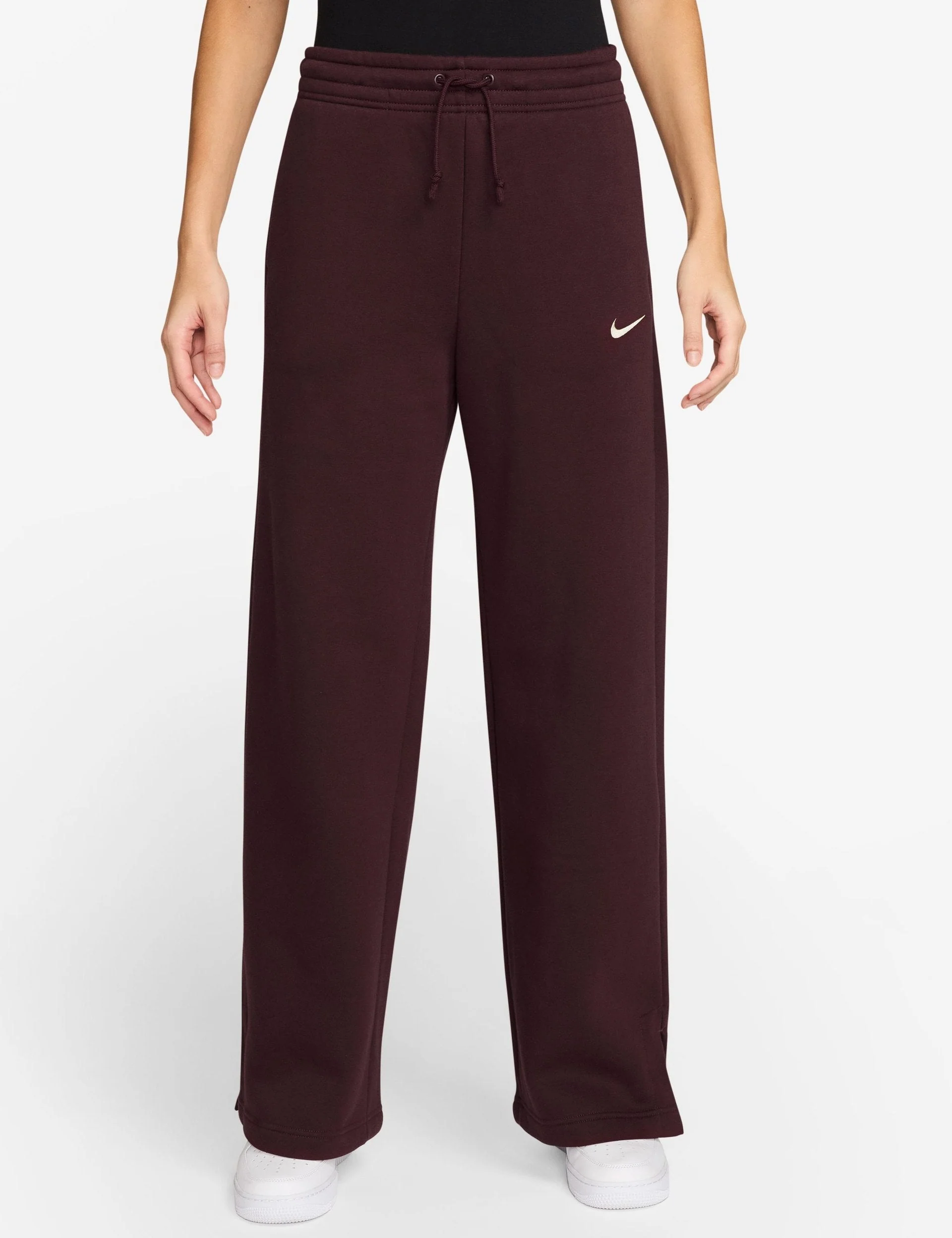 Sportswear Phoenix Fleece High Waisted Pants - Burgundy Crush/Sail