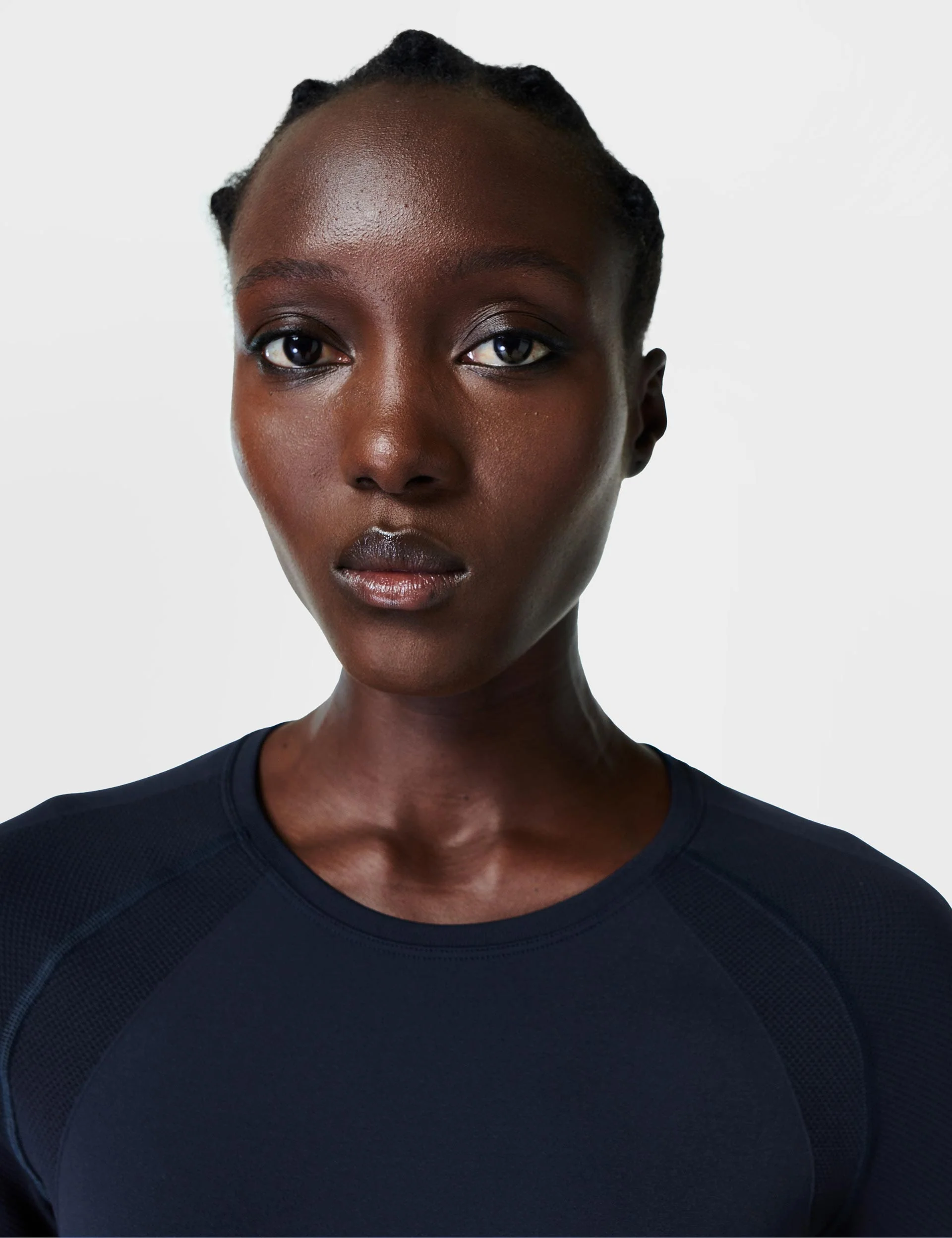 Athlete Seamless Workout Long Sleeve Top - Navy