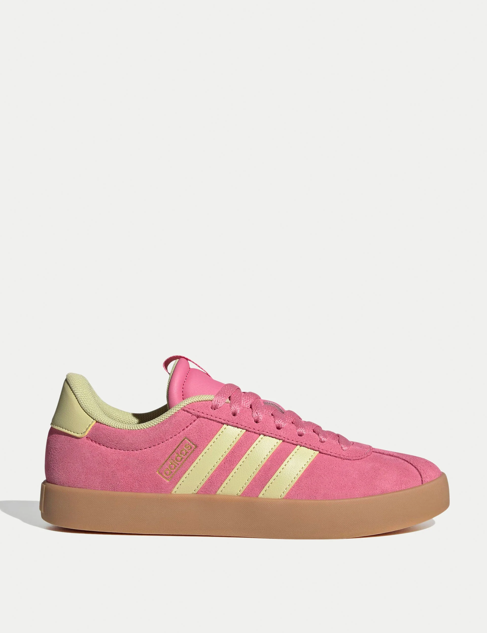 VL Court 3.0 Shoes - Pink Fusion/Powder Yellow/Gold Metallic