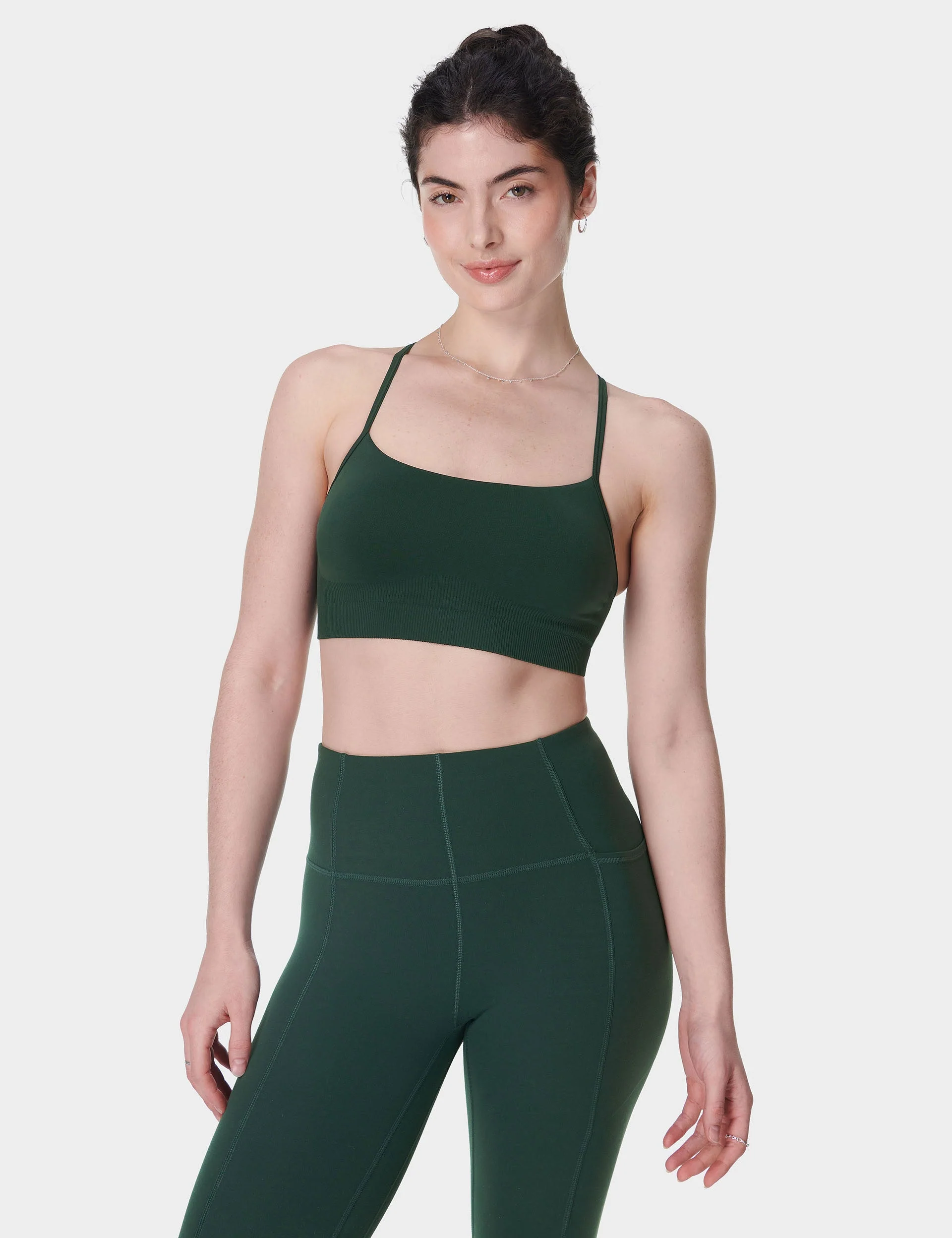 Spirit Restored Yoga Bra - Cedar Green