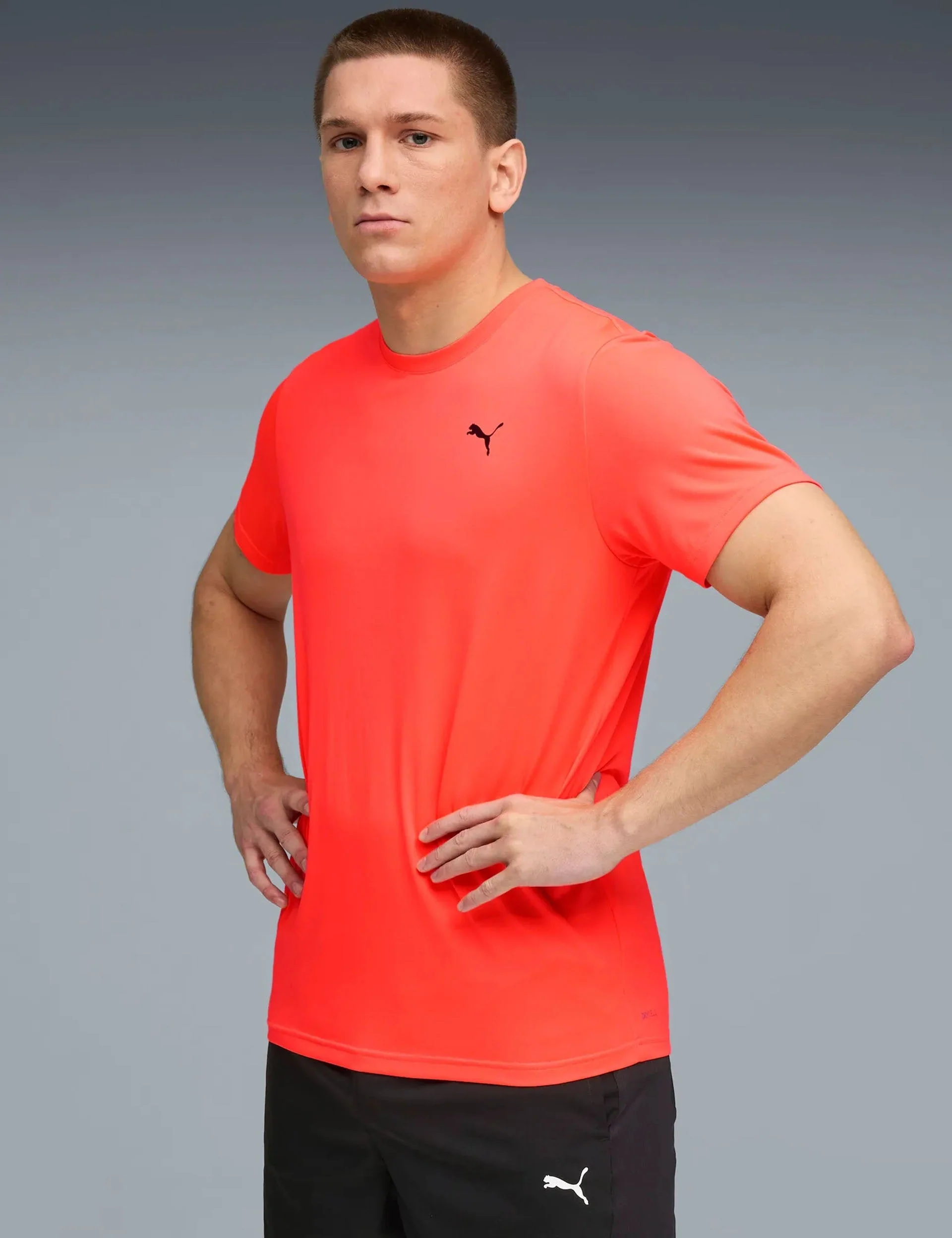 Tad Essentials Solid Cat Tee - Glowing Red