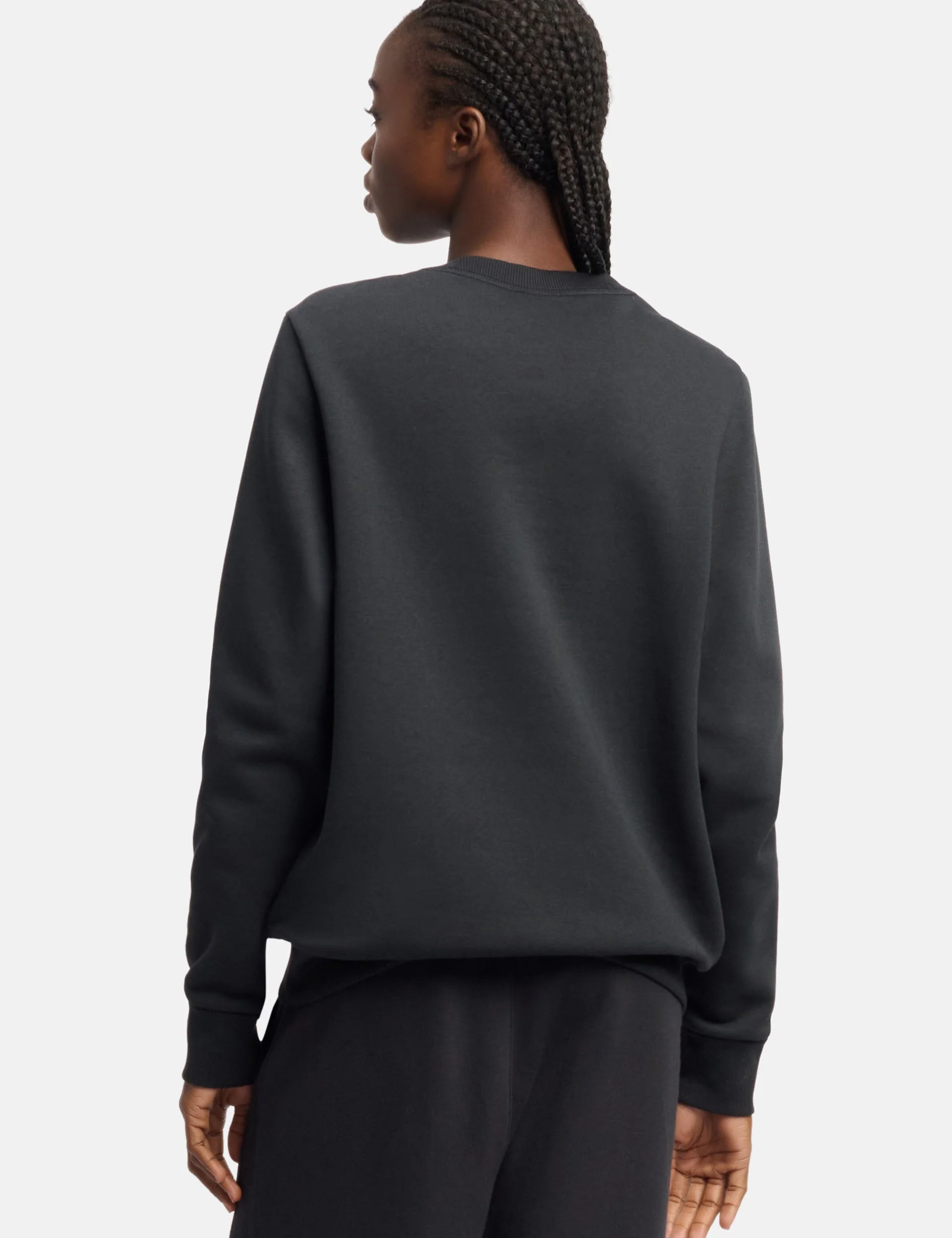 Identity Big Logo Sweatshirt - Black/Purple Rave/Electric Amber