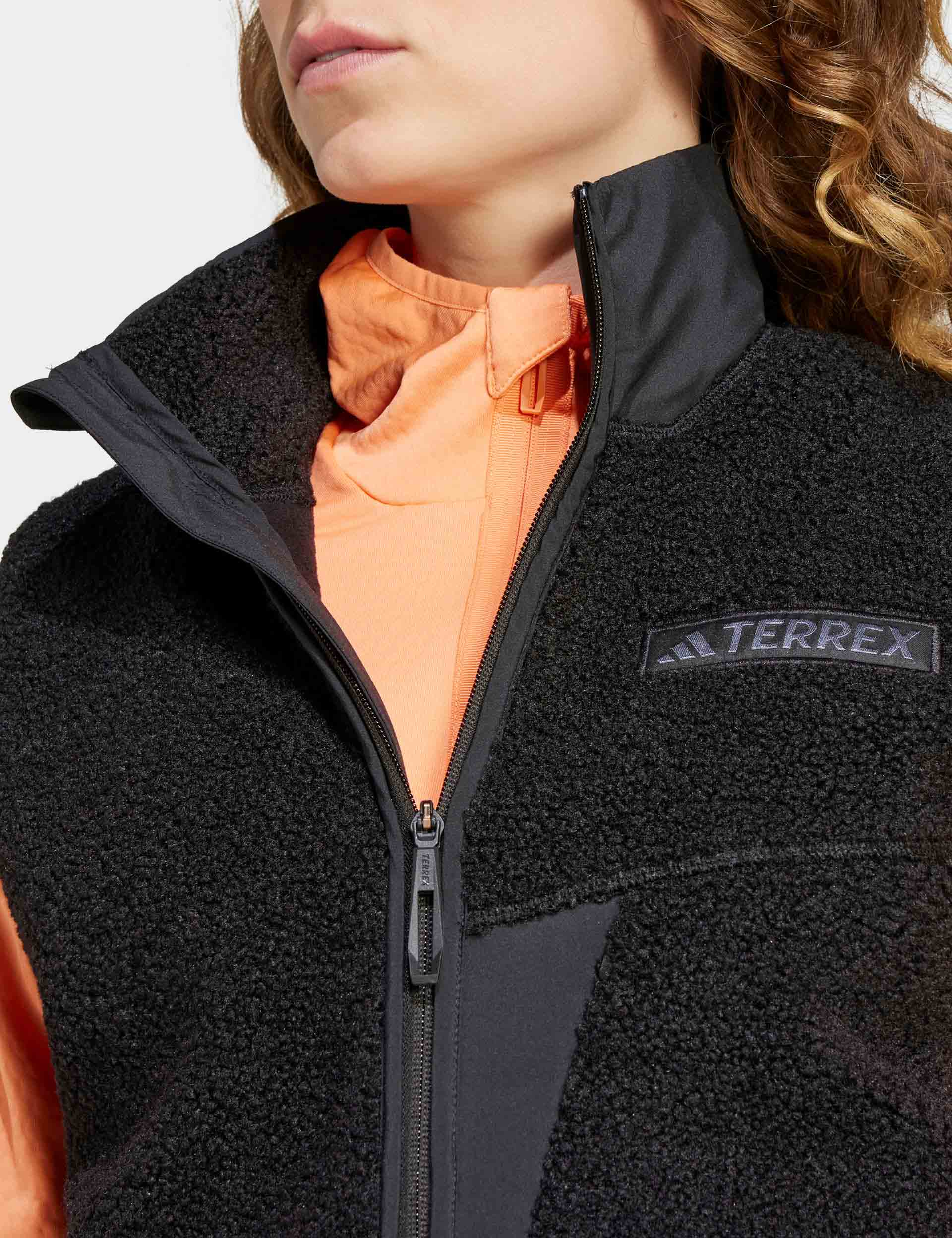 Terrex Xploric High Pile Fleece Vest - Black