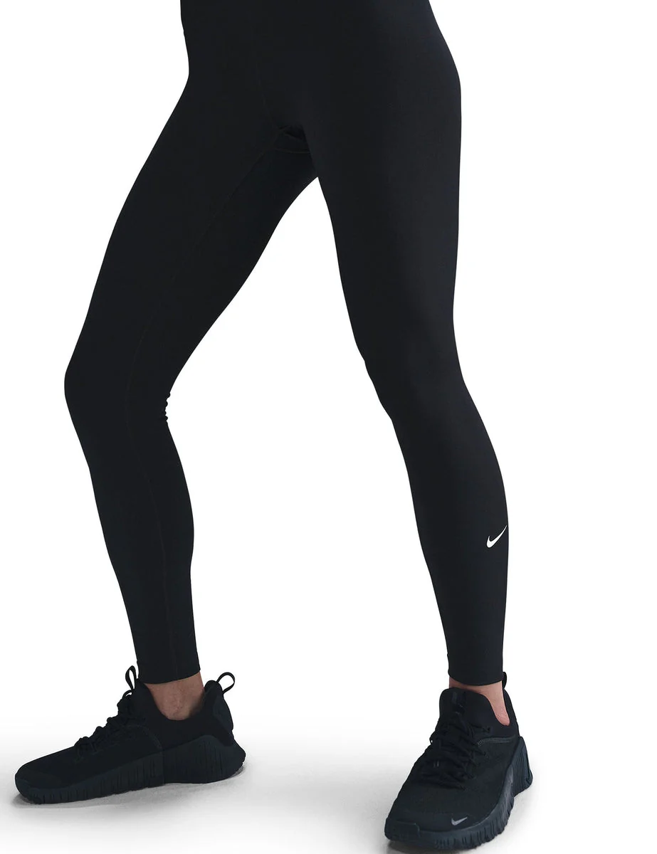 One High Waisted Full Length Leggings - Black