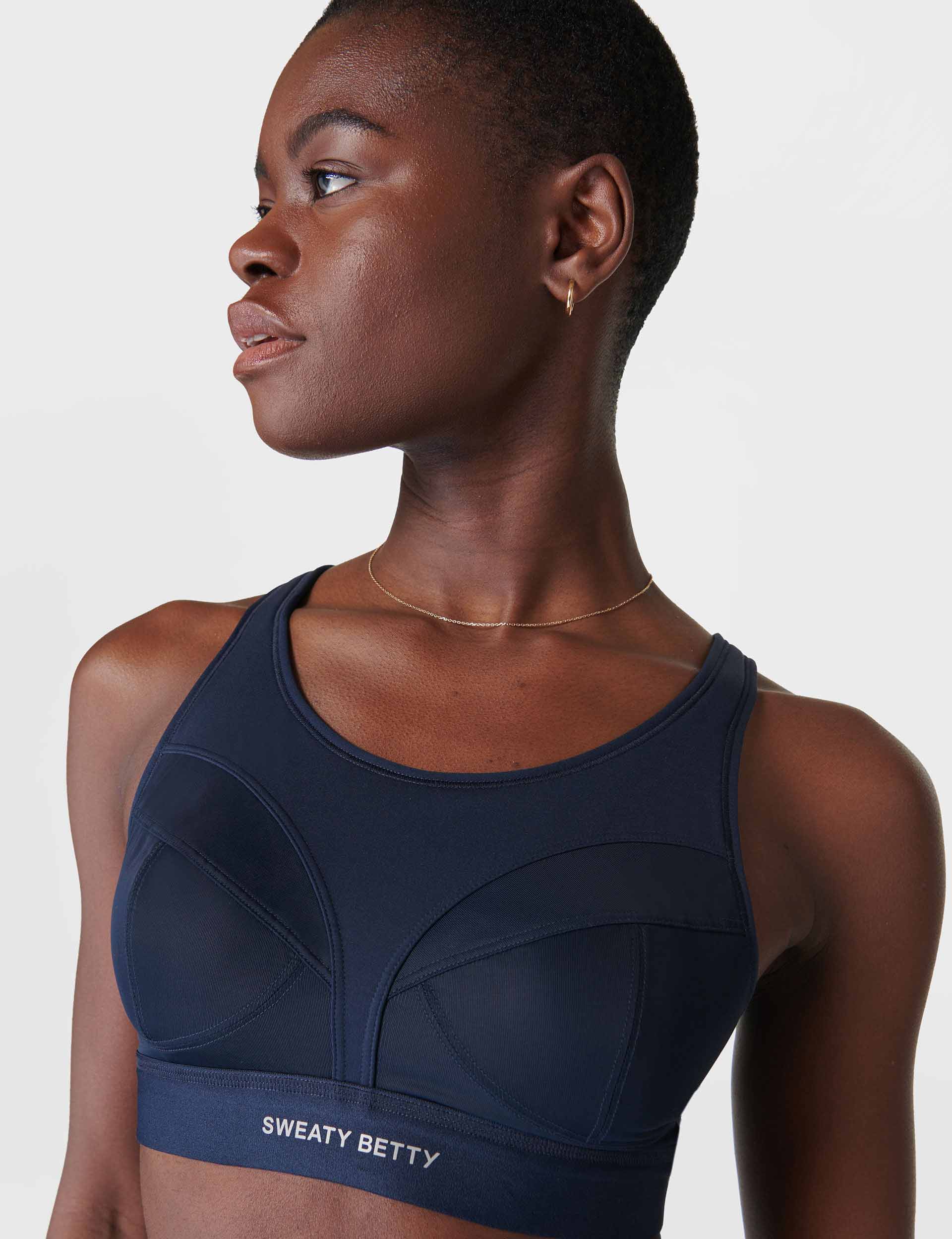 Power Pro Running Bra - Navy Blue