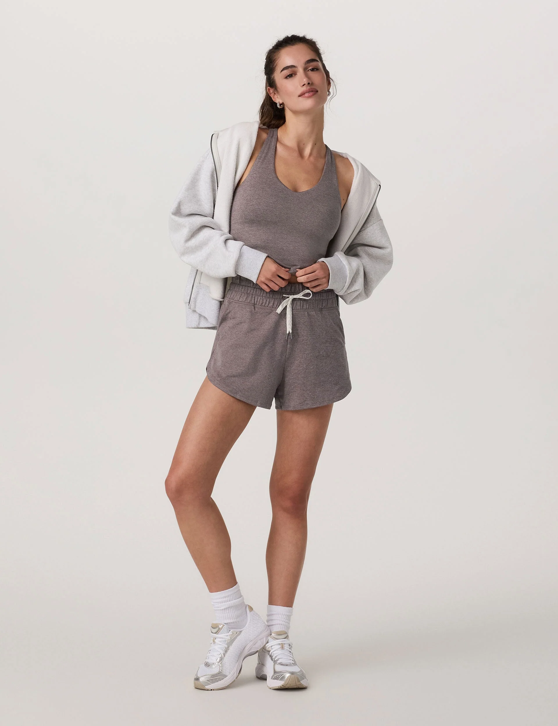 Halo Performance Crop 2.0 - Huckleberry Heather