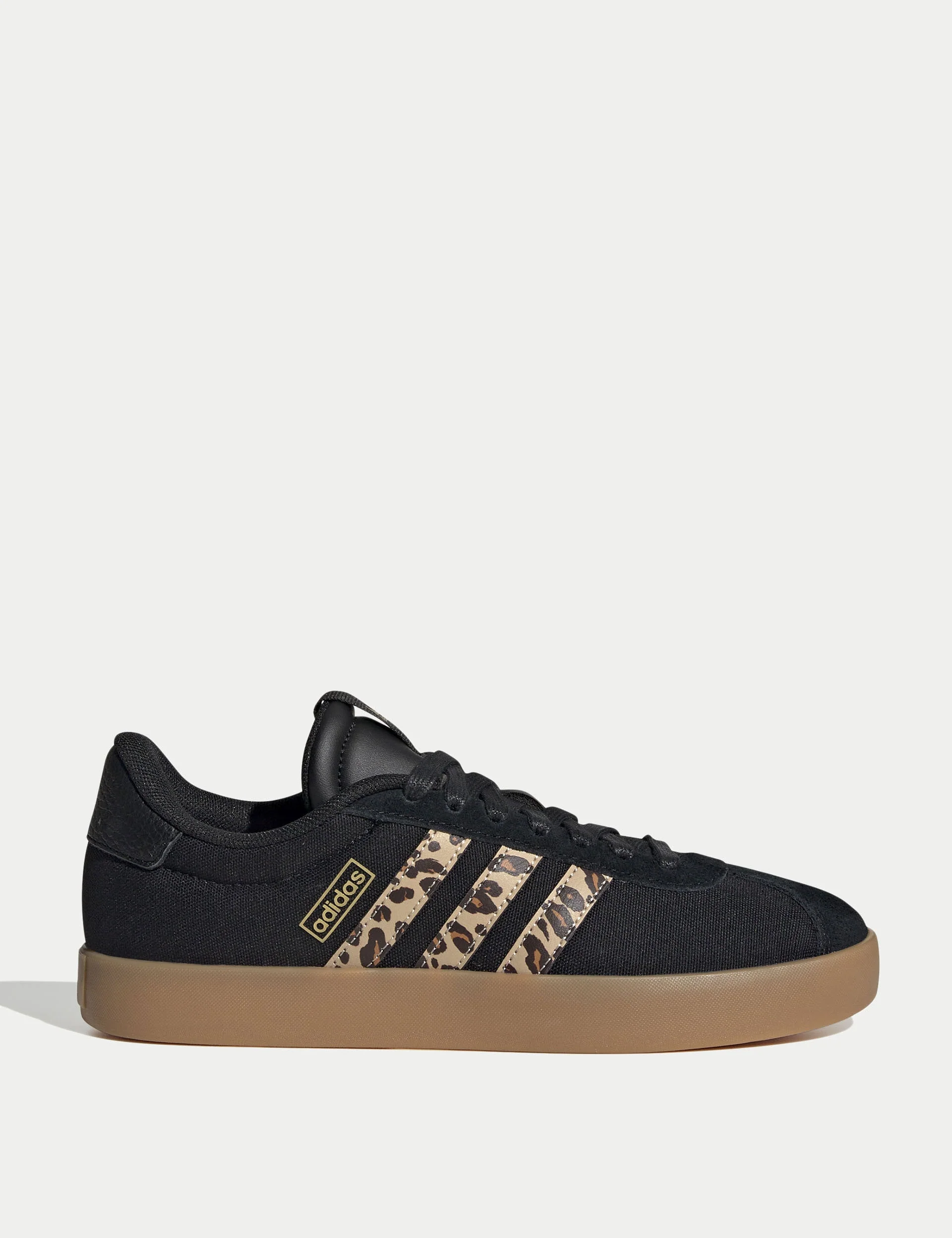 VL Court 3.0 Shoes - Core Black/Shadow Brown/Matte Gold