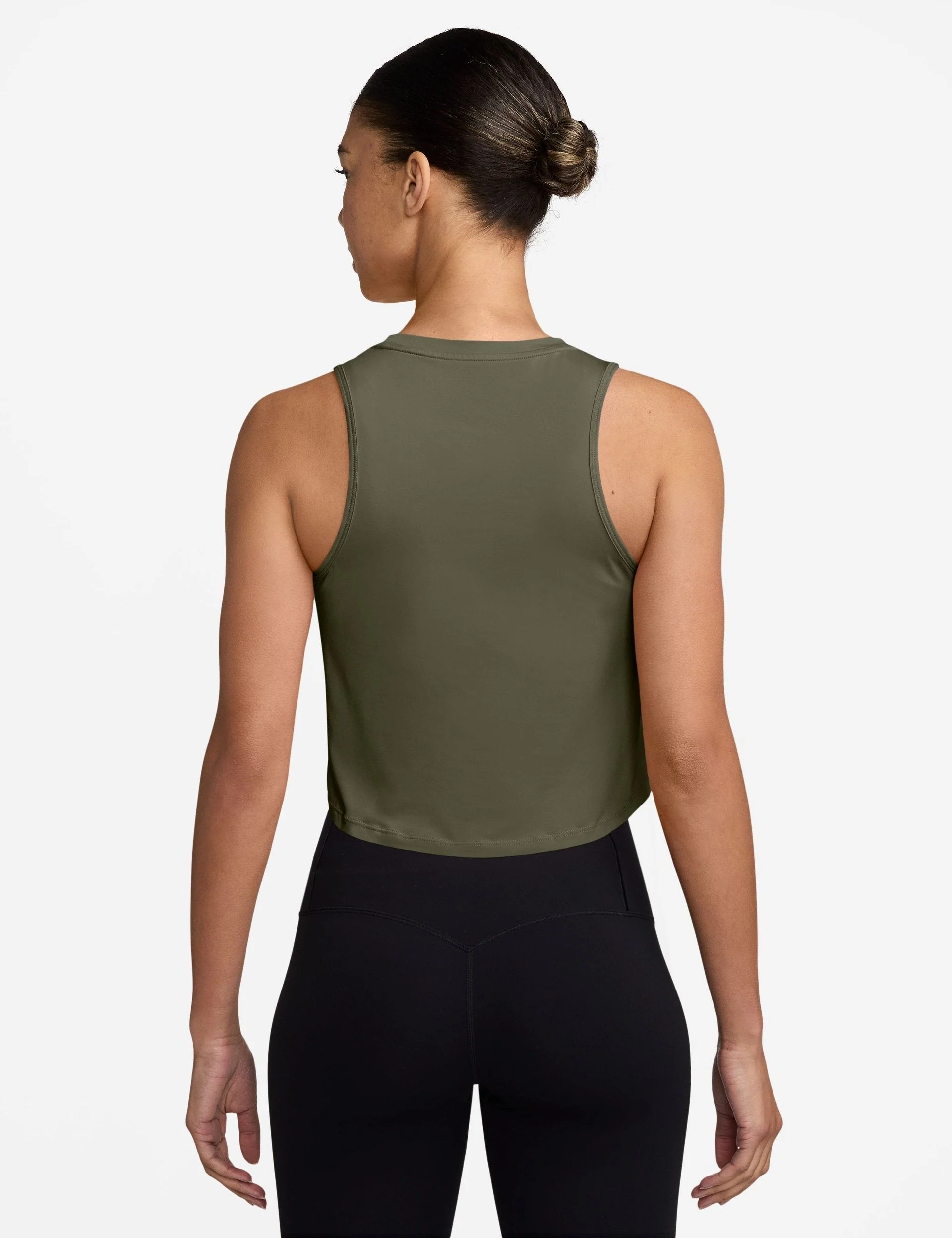 One Classic Dri-FIT Cropped Tank - Medium Olive/White
