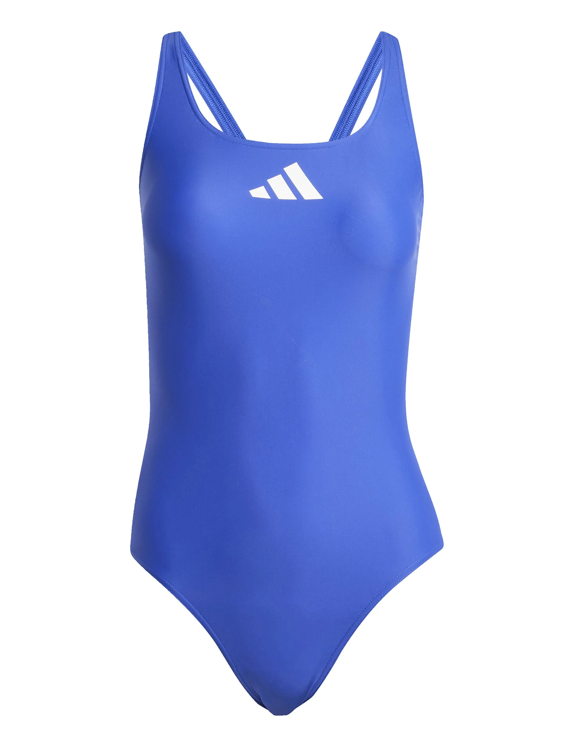 3 Bar Logo Swimsuit - Semi Lucid Blue/White