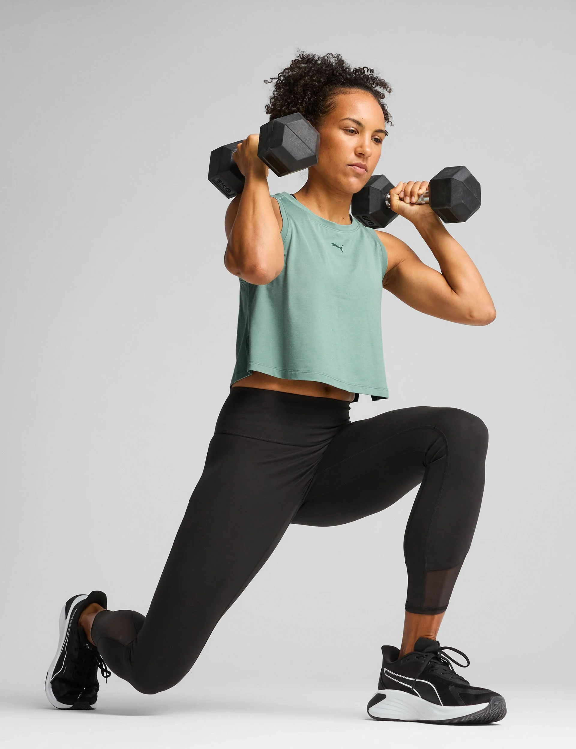 Cloudspun Sleeveless Tank - Green Moon Heather