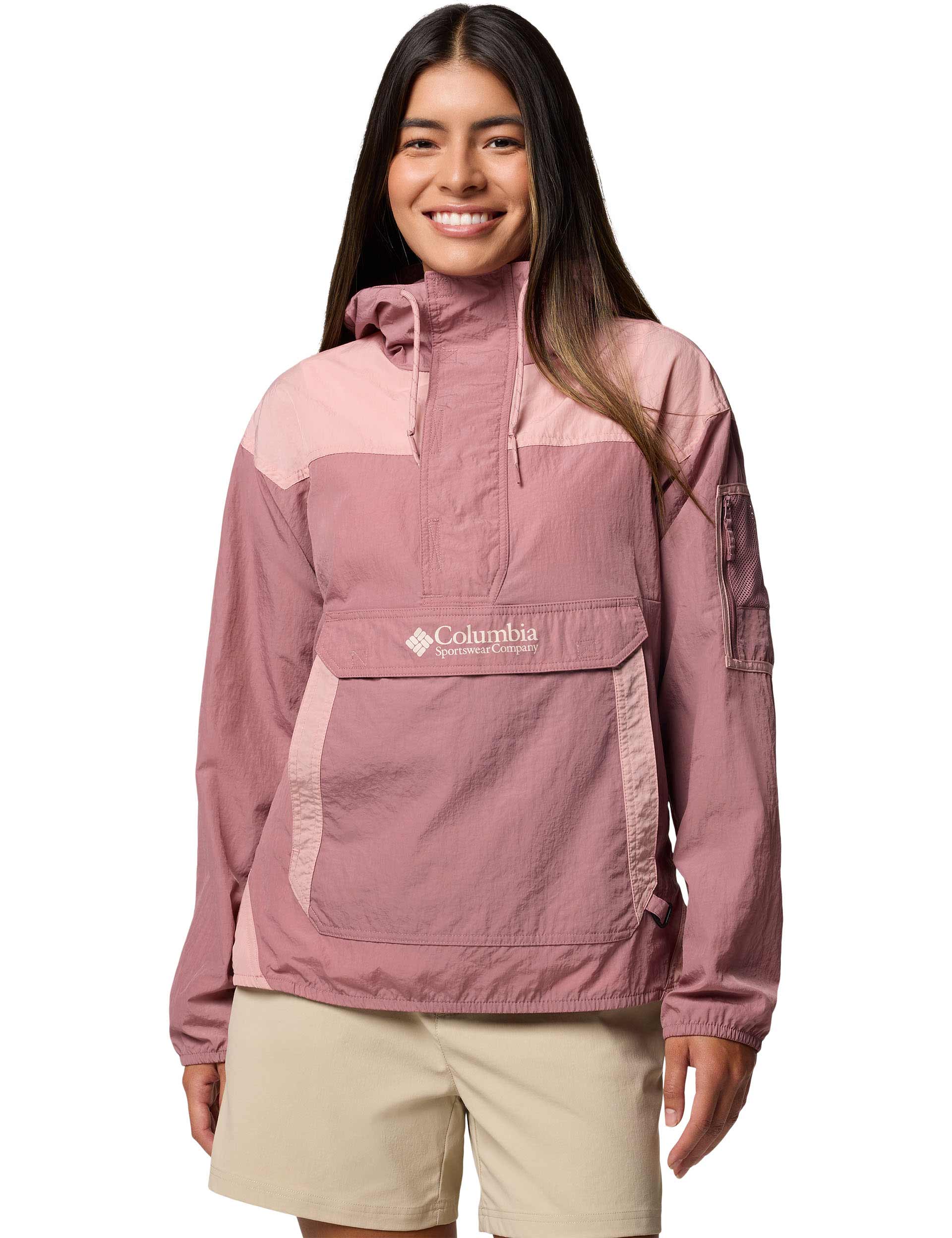 Challenger II Windbreaker - Fig/Eraser Pink