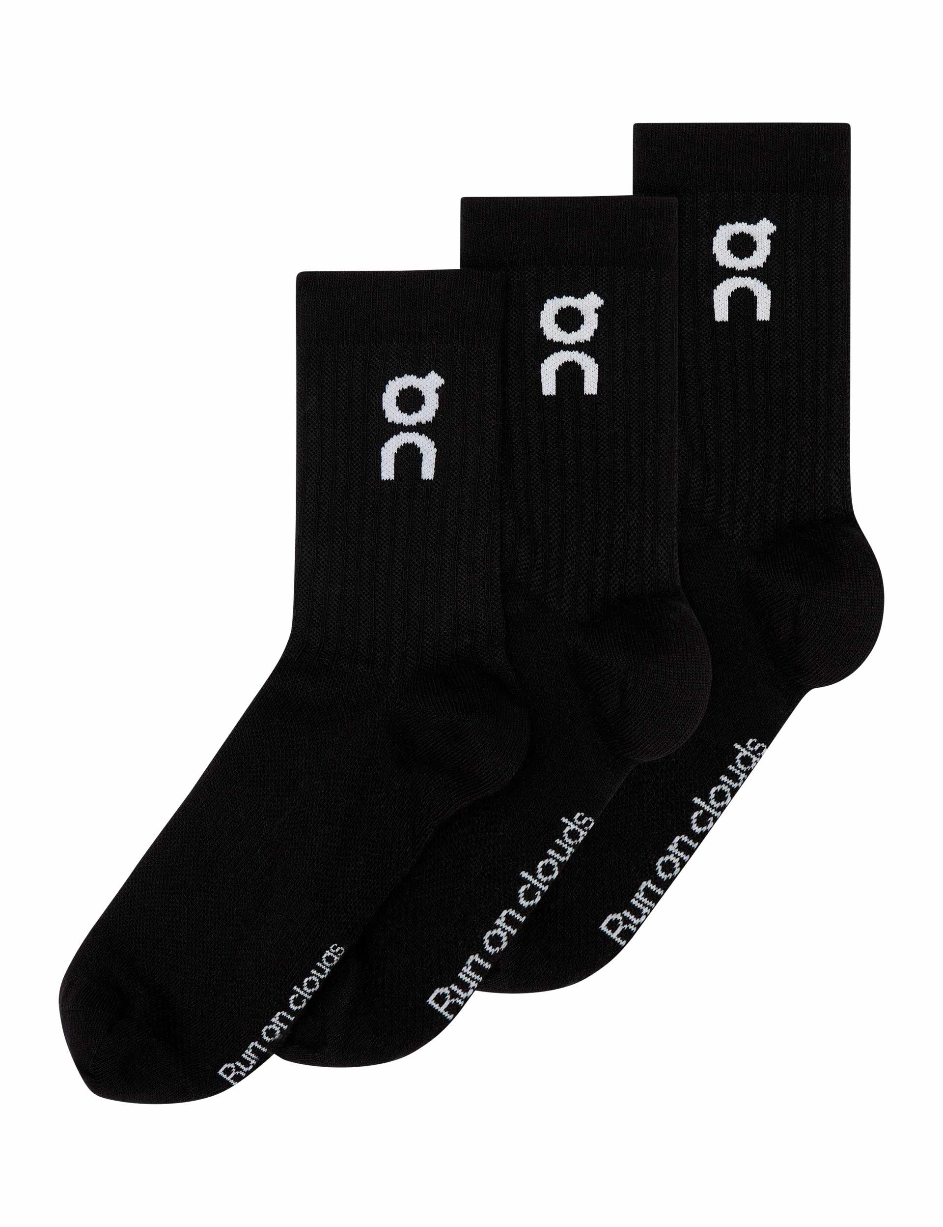 Logo Sock High 3P - Black