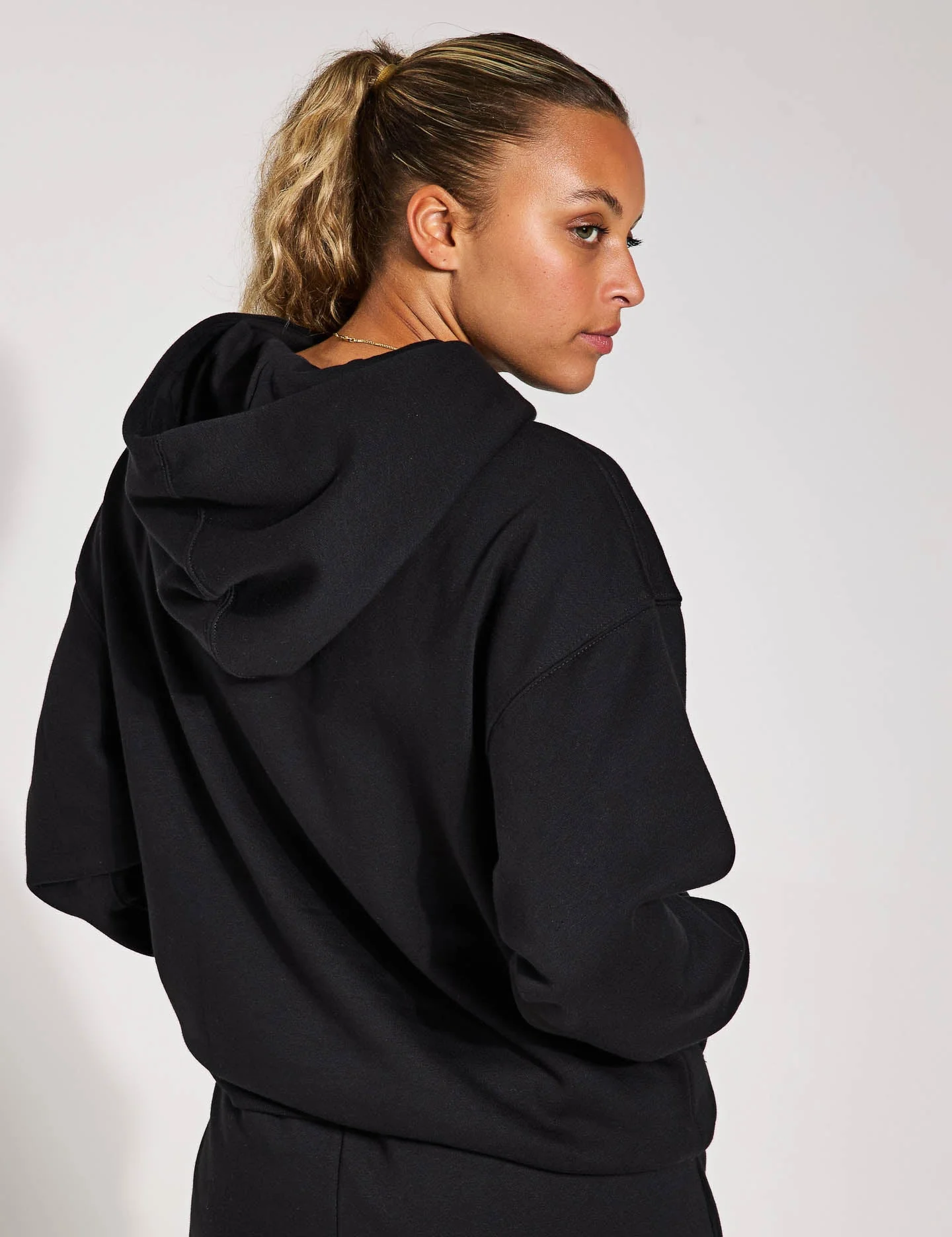 ALL SZN Fleece Loose Hoodie - Black