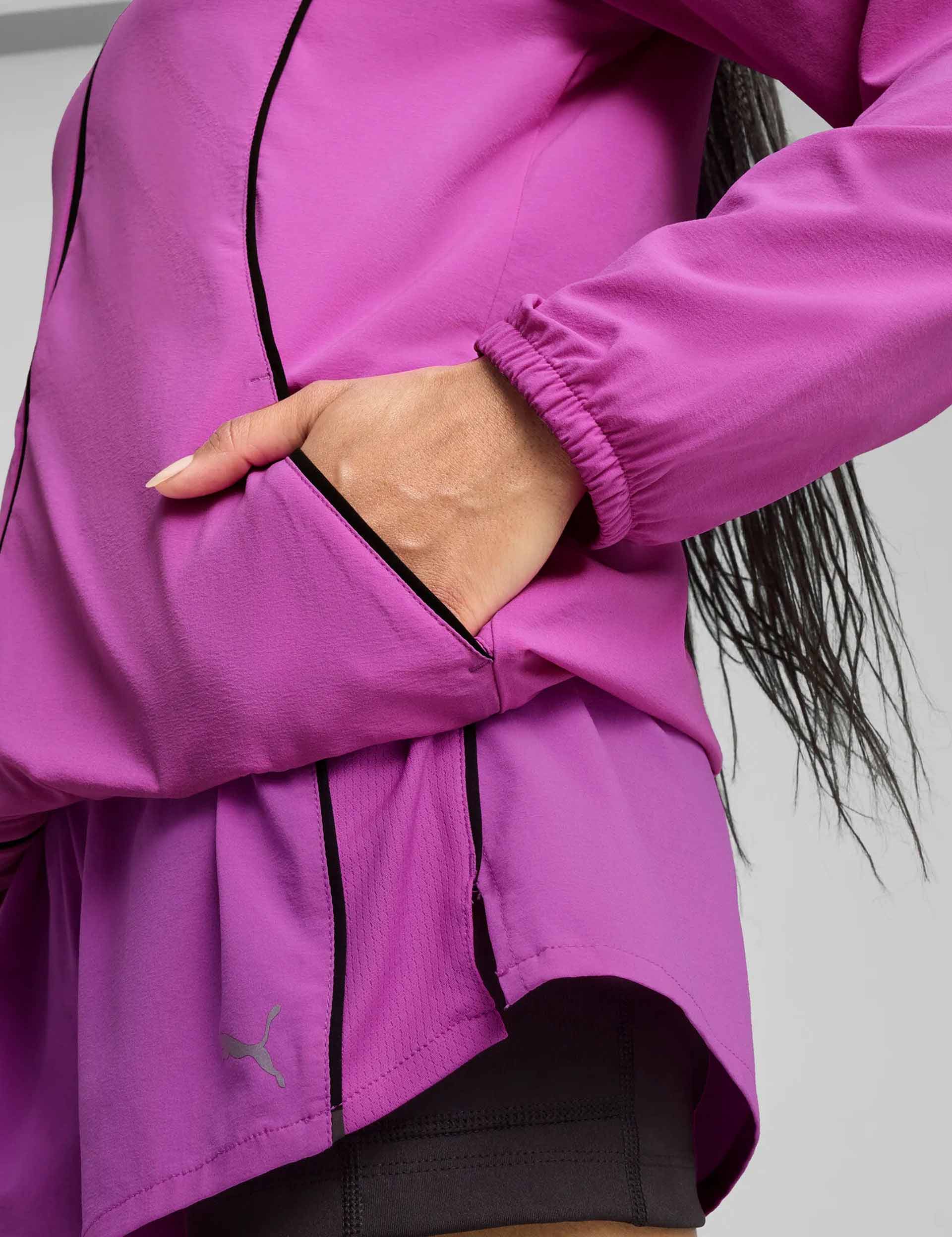 Run Velocity Woven Jacket - Wild Berry