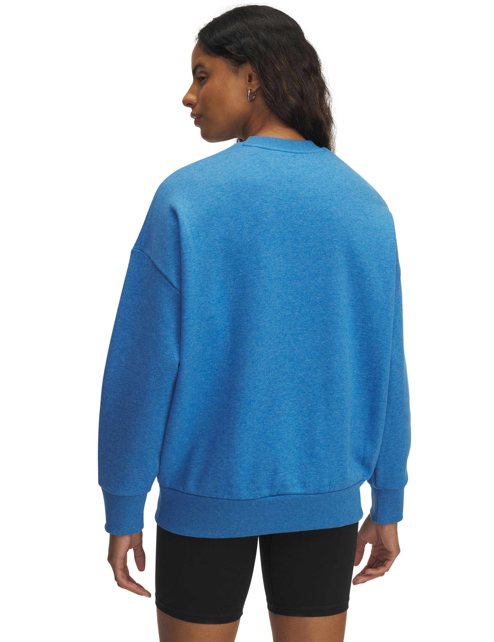Rival Fleece Oversized Crew - Blue Atlantis/Light Heather