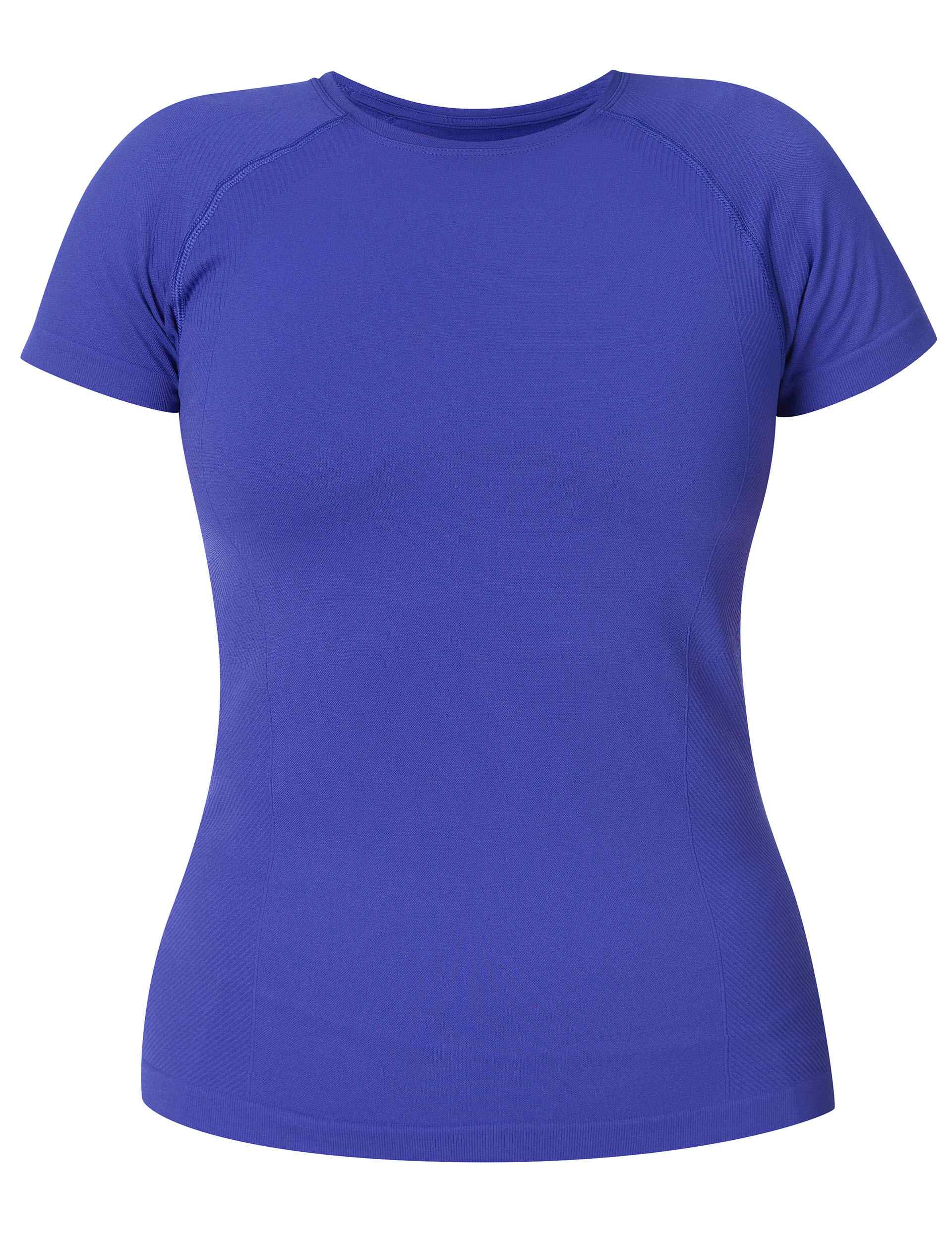 Athlete Seamless Workout T-Shirt - Rich Blue