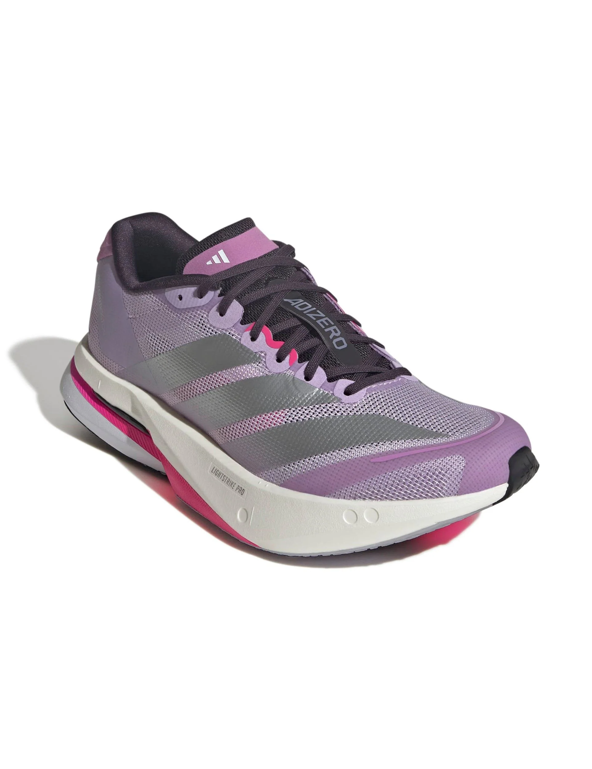 Adizero Boston 13 Shoes - Powder Plum/Silver Metallic/Shock Pink