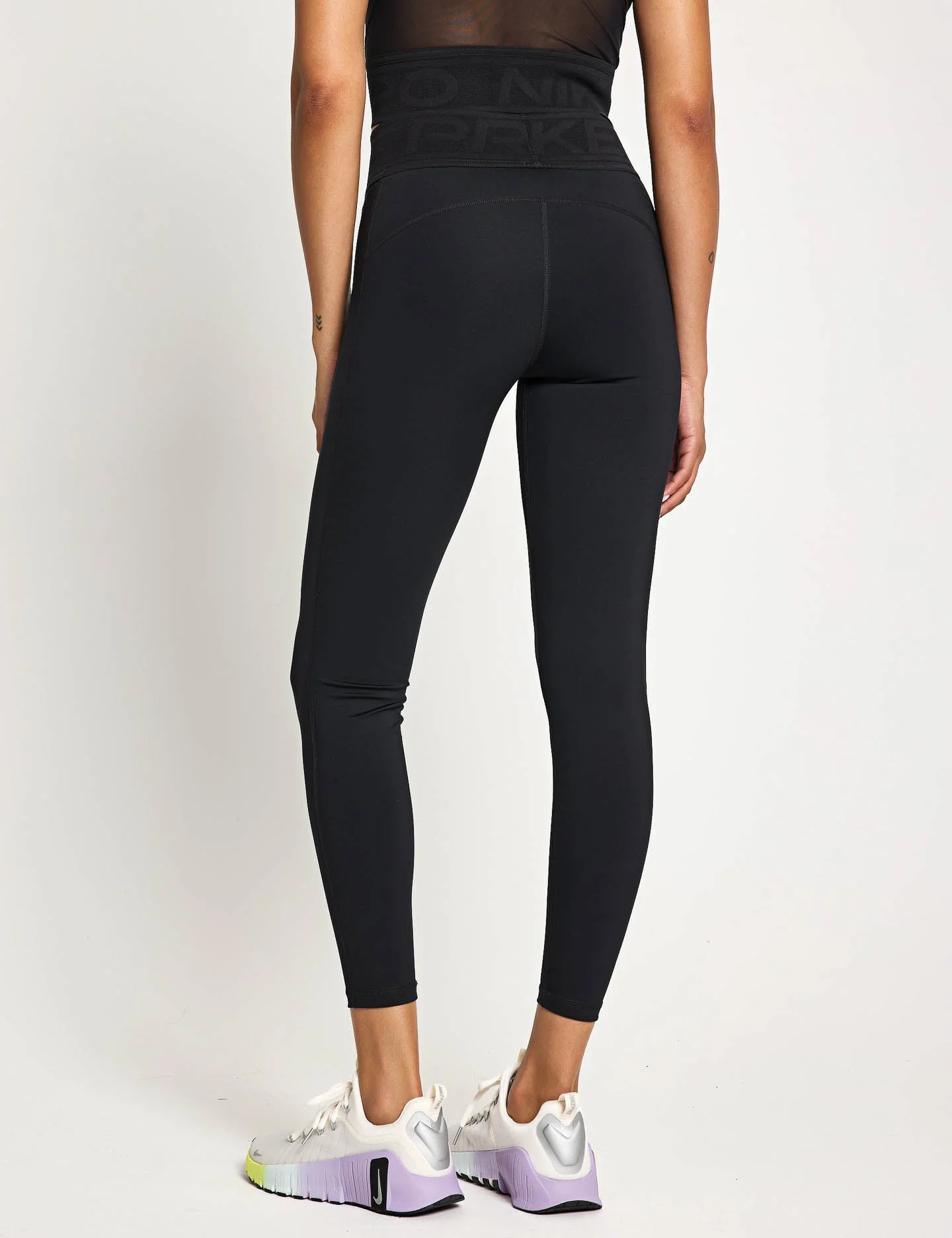 Pro Sculpt High Waisted Full-Length Leggings - Black/White