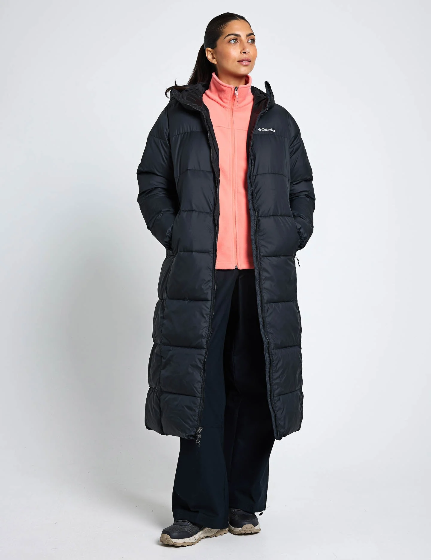 Pike Lake III Long Puffer Jacket - Black
